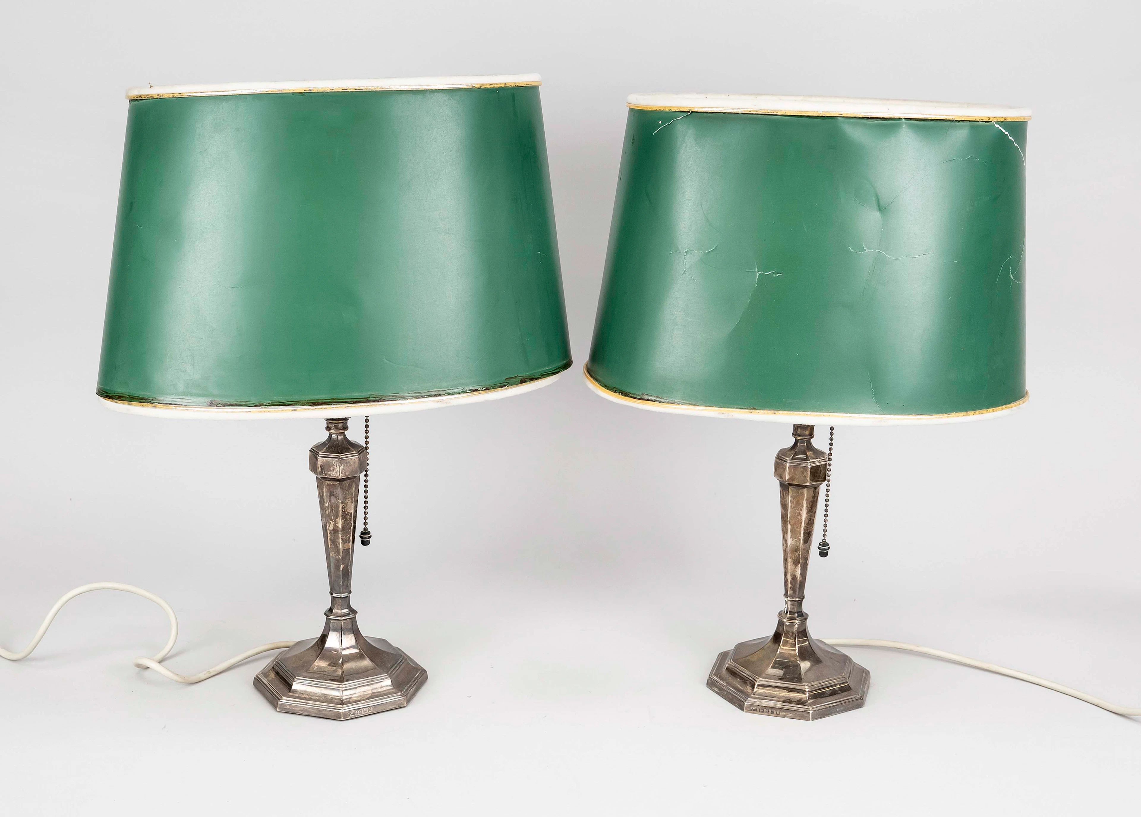 Paar Tischlampen, England, 1. H. 2