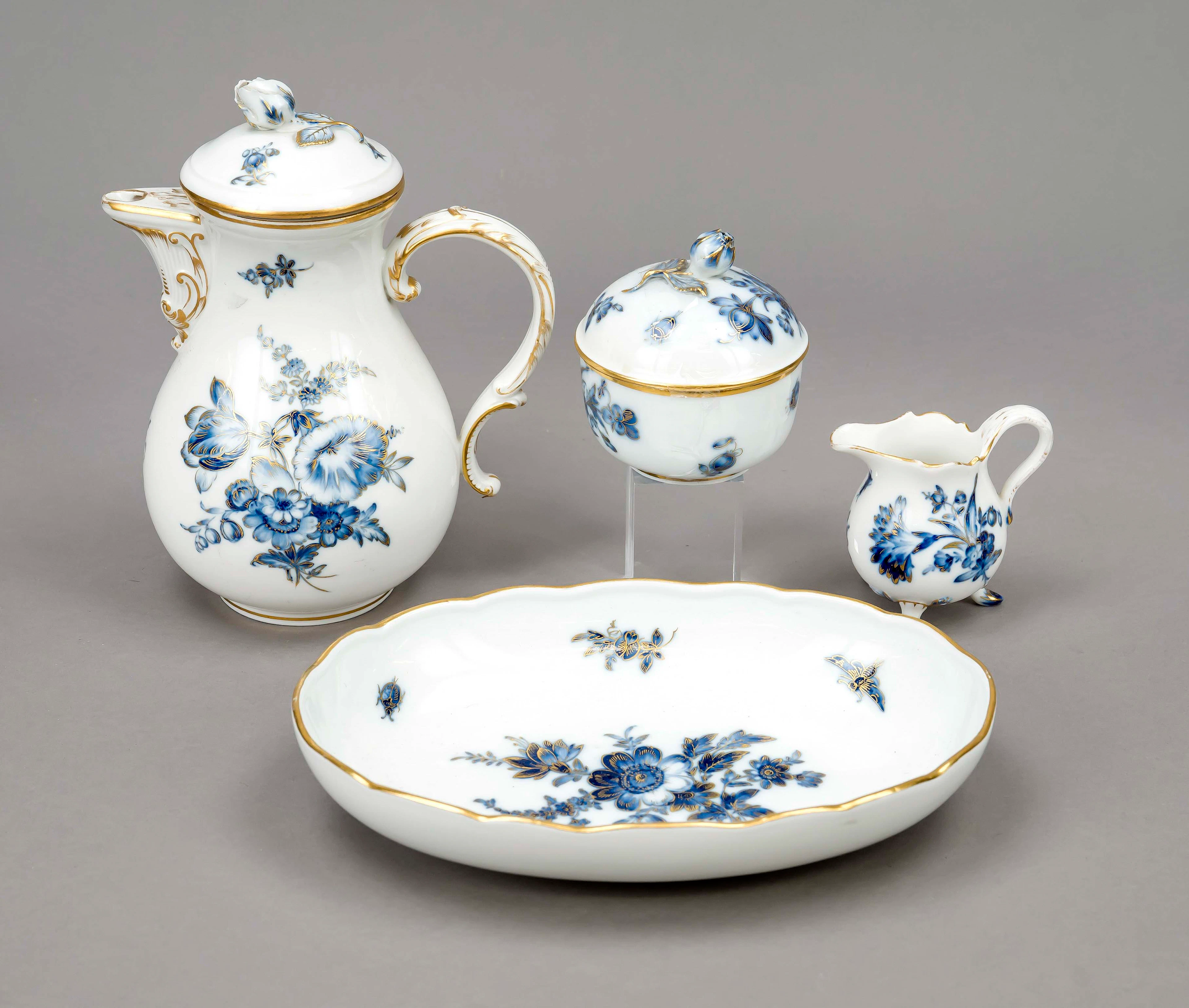 4-teiliges Set, Meissen, Marke na