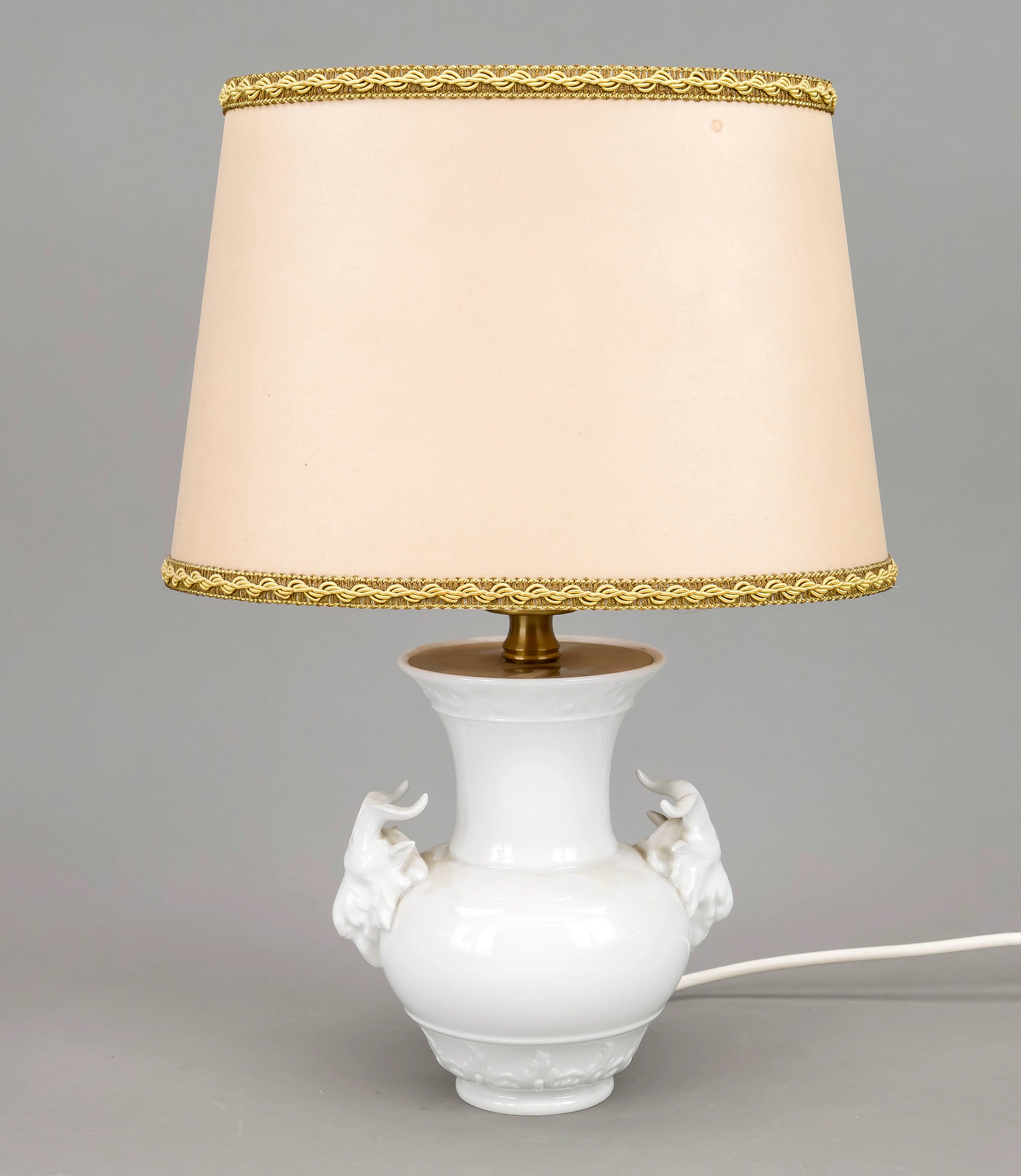 Vasenlampe, KPM Berlin, Bockskopf