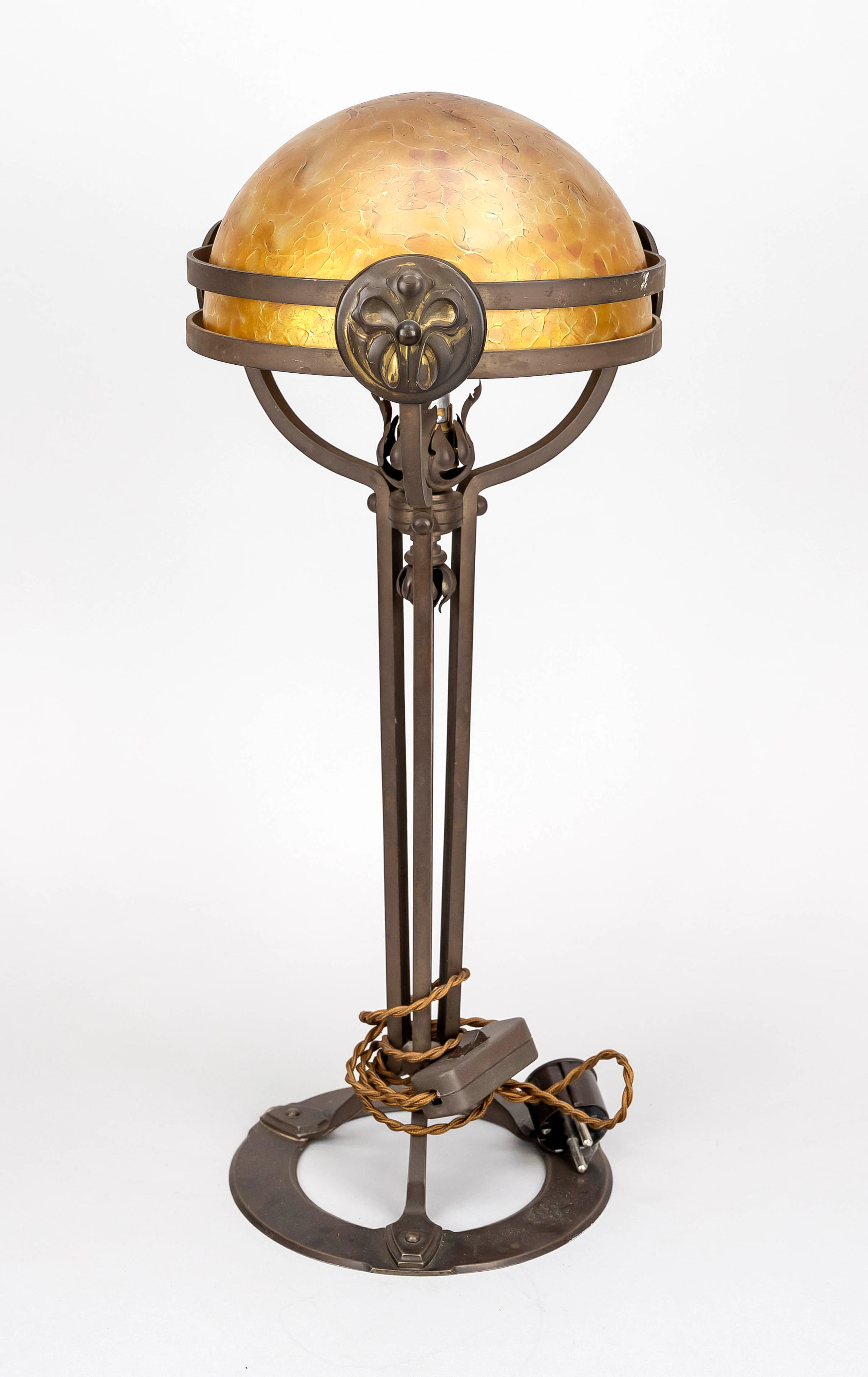 Jugendstil Lampe, um 1900 oder spä