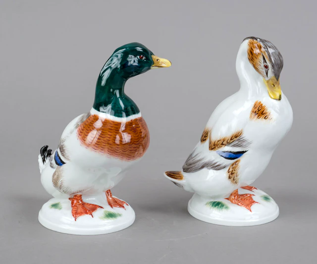 Erpel und Ente als Pendant, Meiss