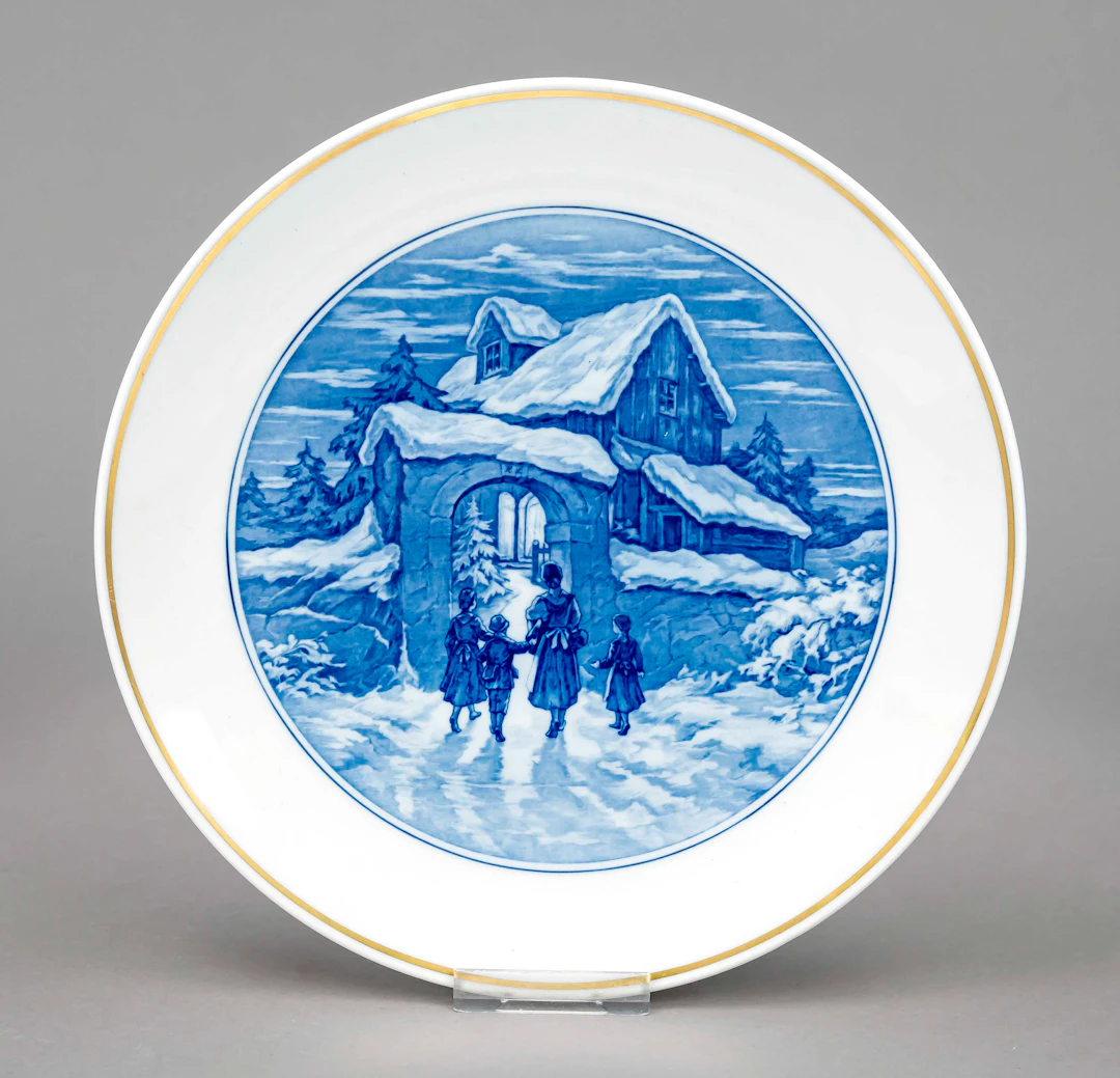 Weihnachtsteller, Meissen, um 198
