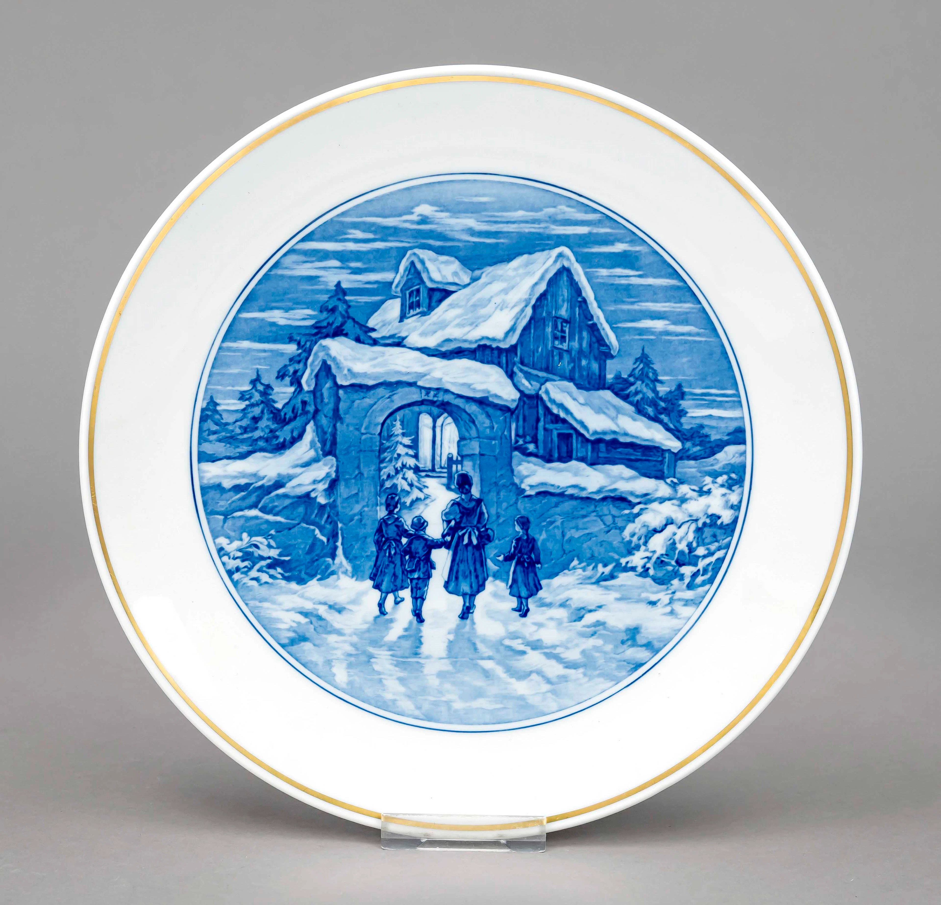 Weihnachtsteller, Meissen, um 198