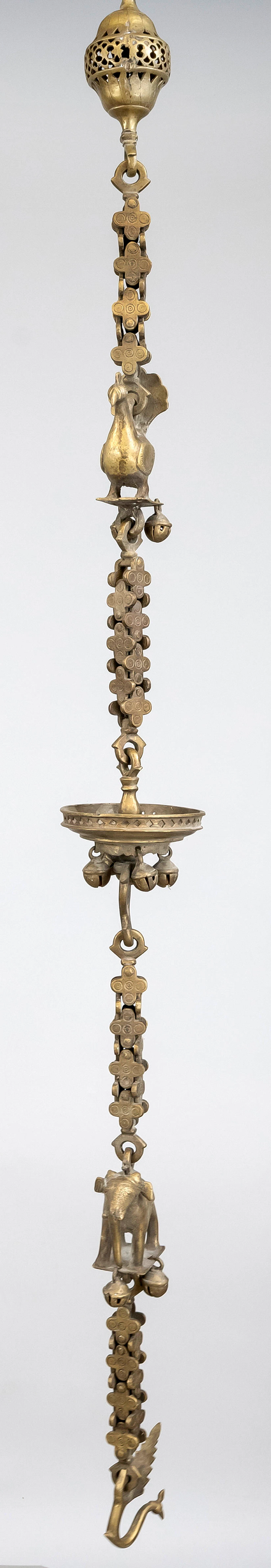 Sehr schwere Zierkette, Indien 19.