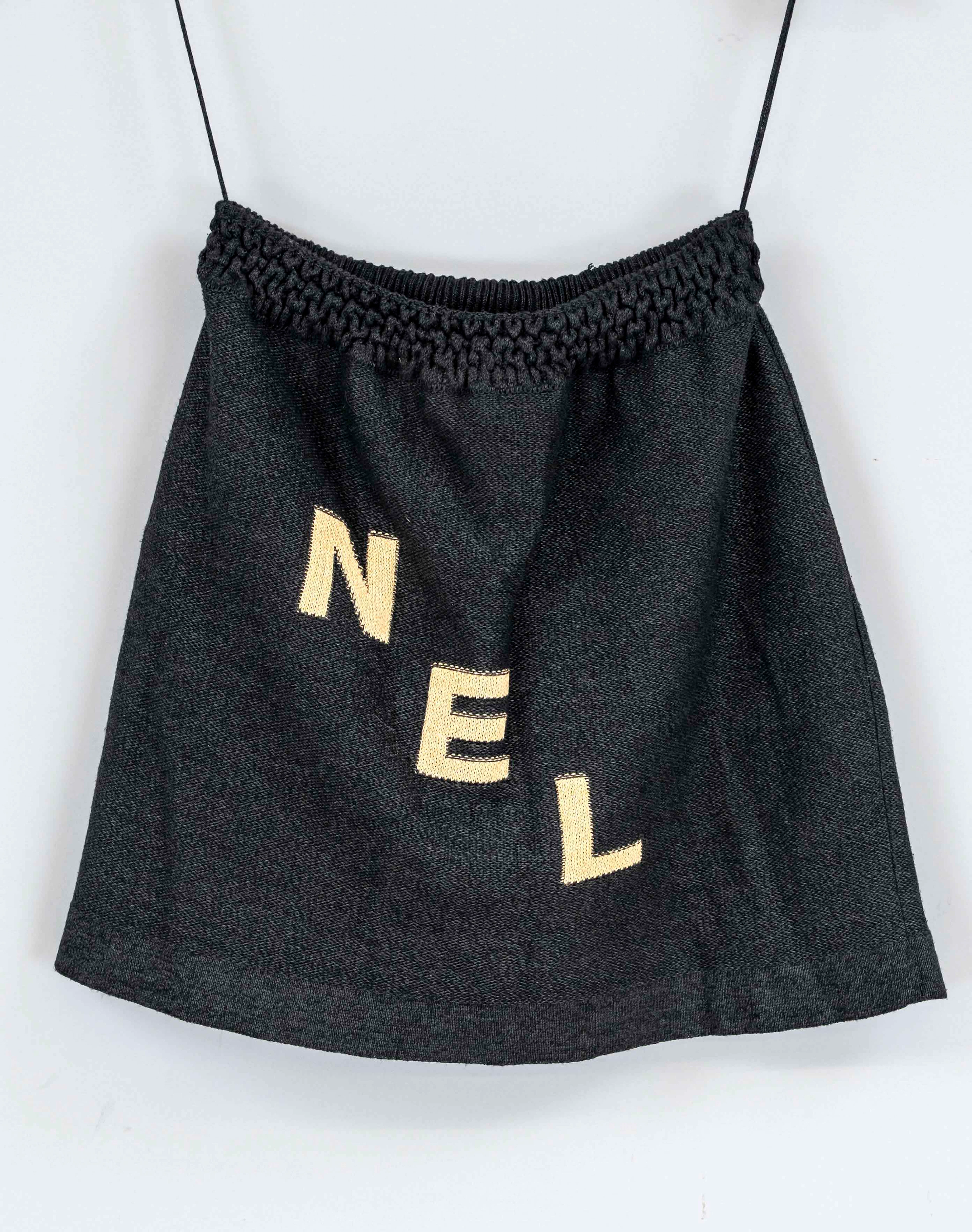 Chanel, kurzer Strickrock mit ein