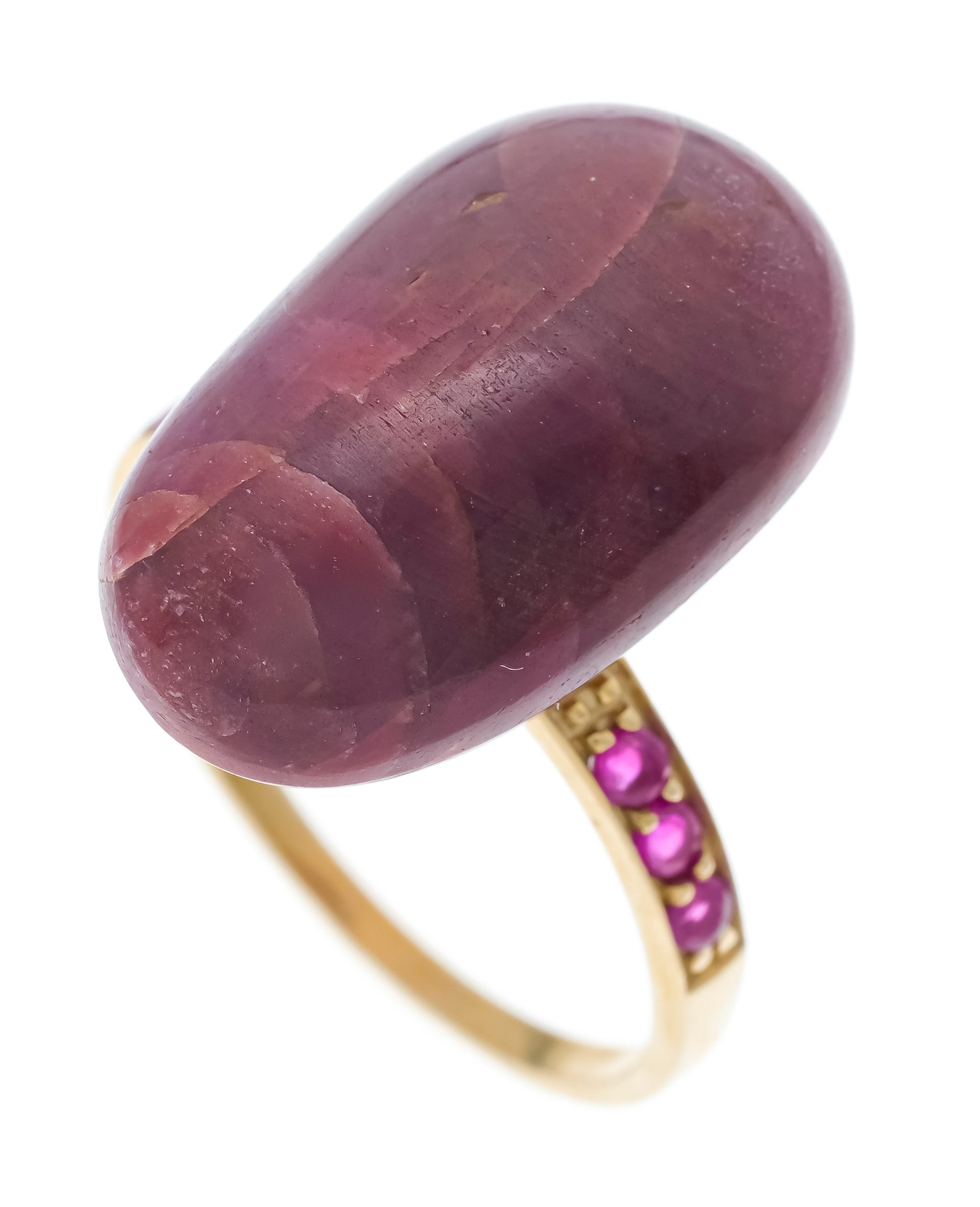 Rubin Ring GG 375/000 mit 1 Rubin
