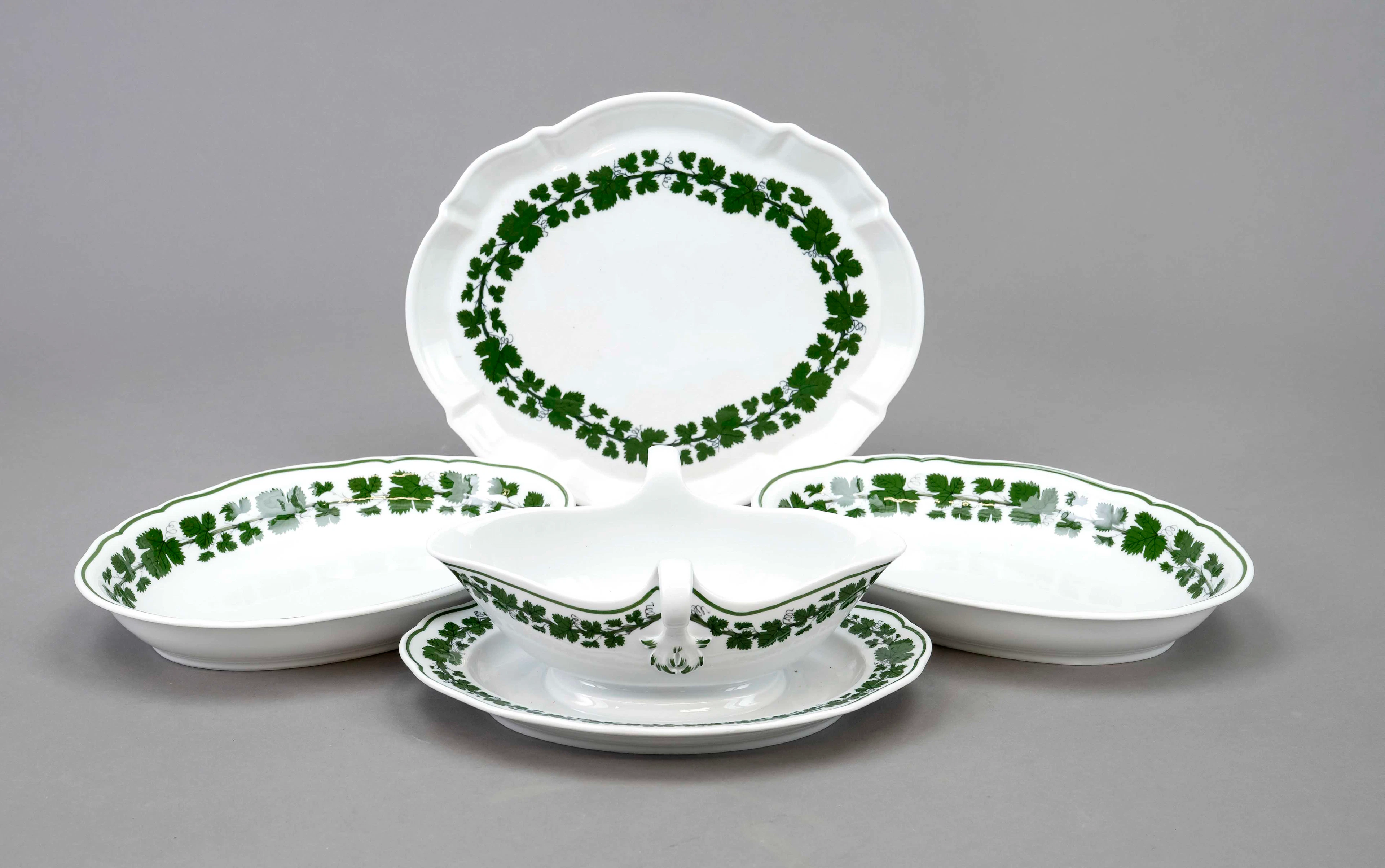Vier Vorlegeteile, Meissen, 1970-