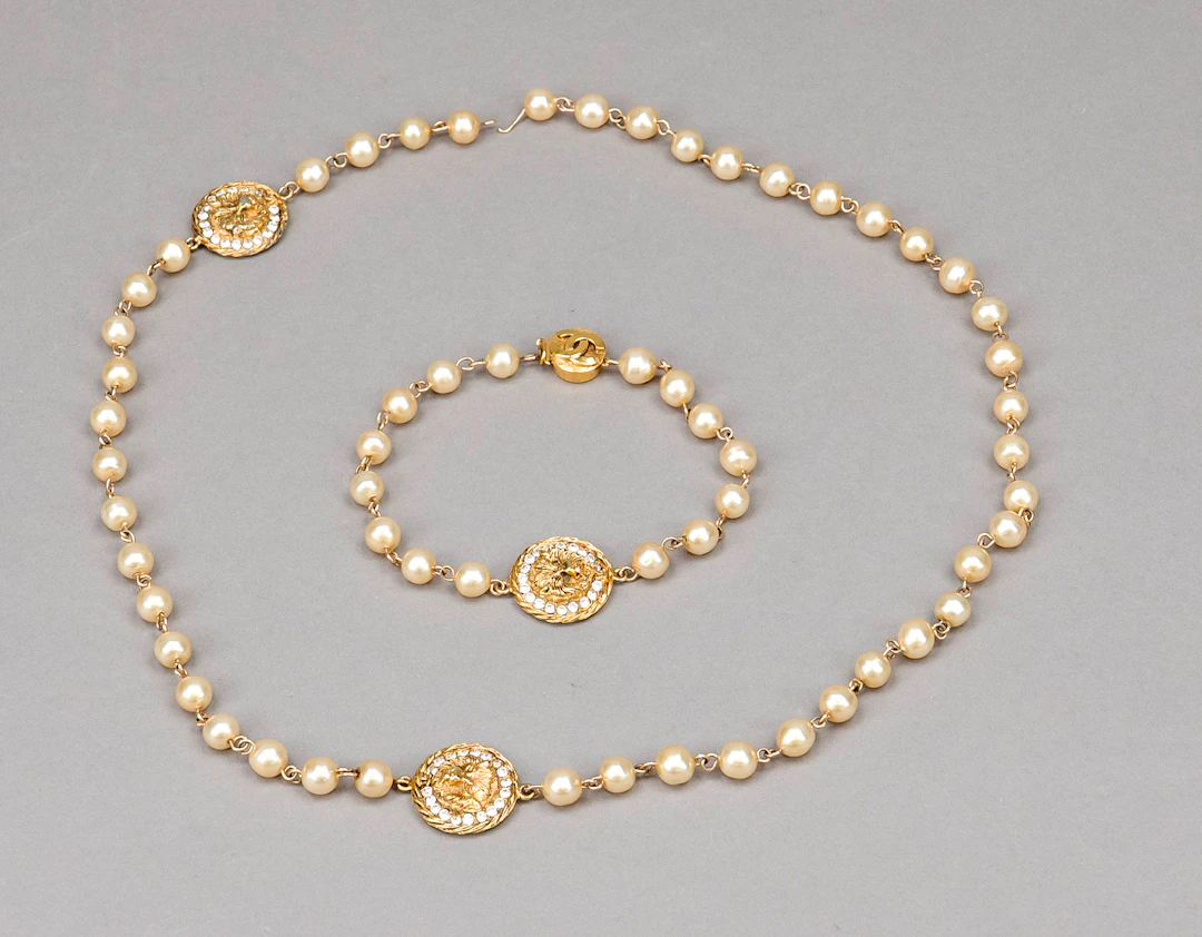 Chanel, Vintage Kette aus Kunstpe