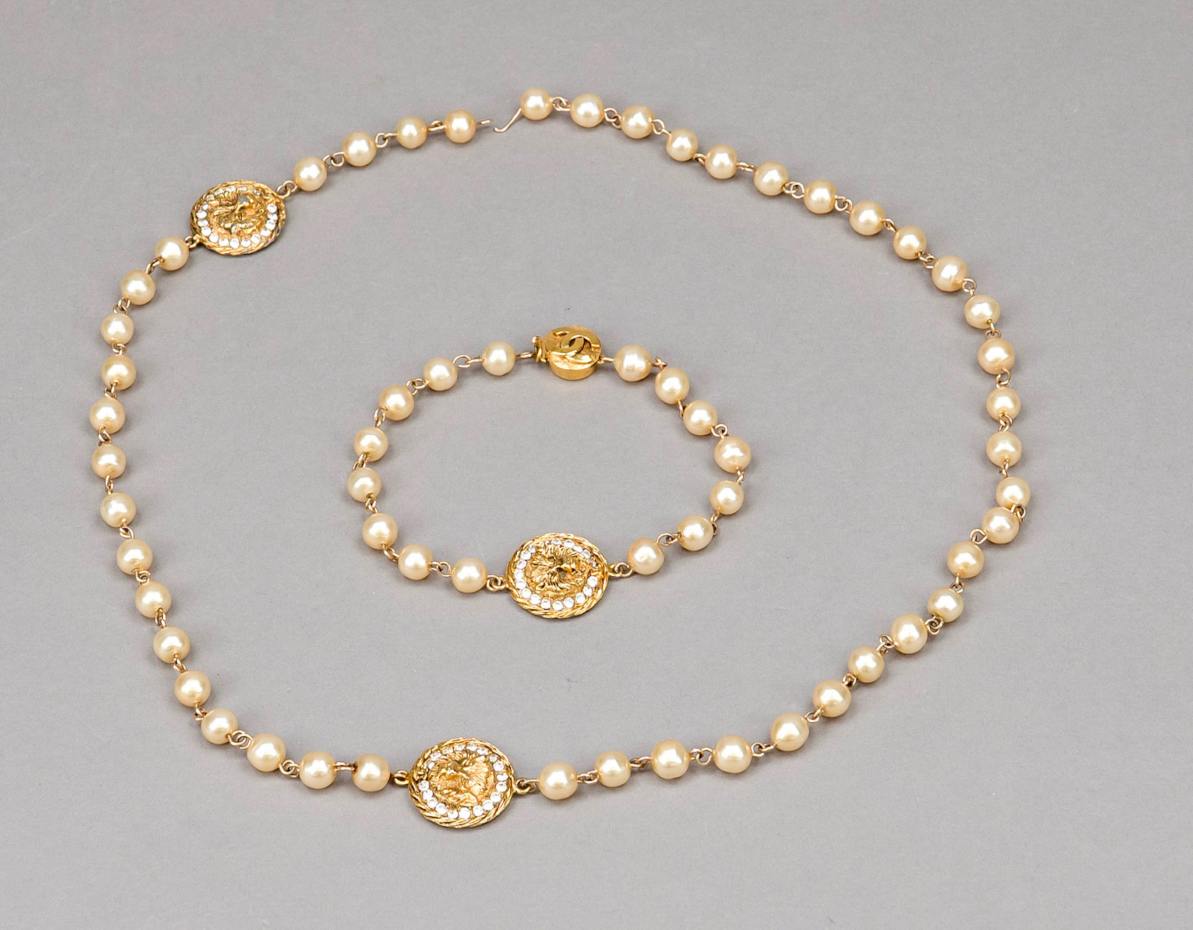 Chanel, Vintage Kette aus Kunstpe