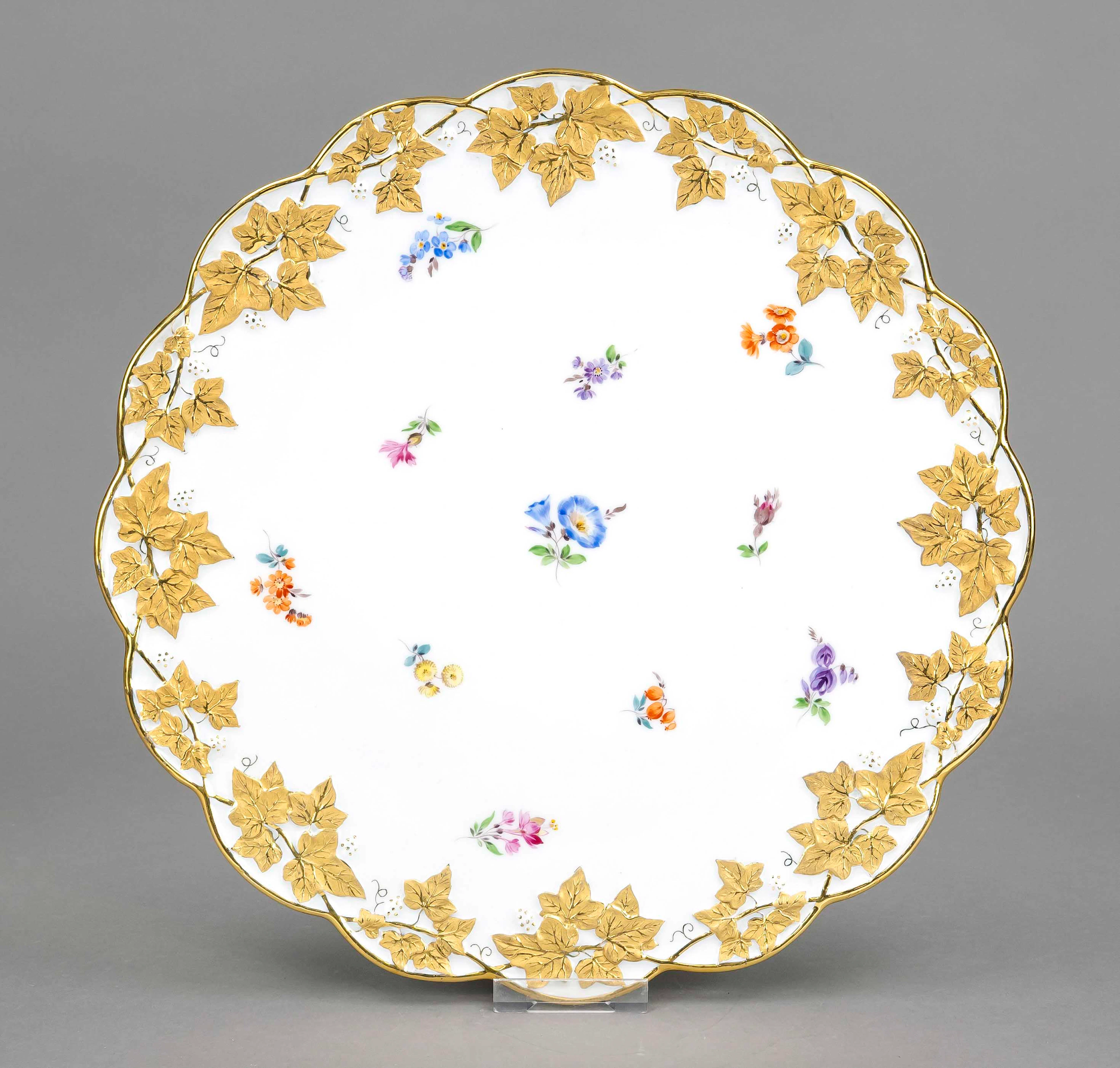 Tortenplatte, Meissen, Marke 1924