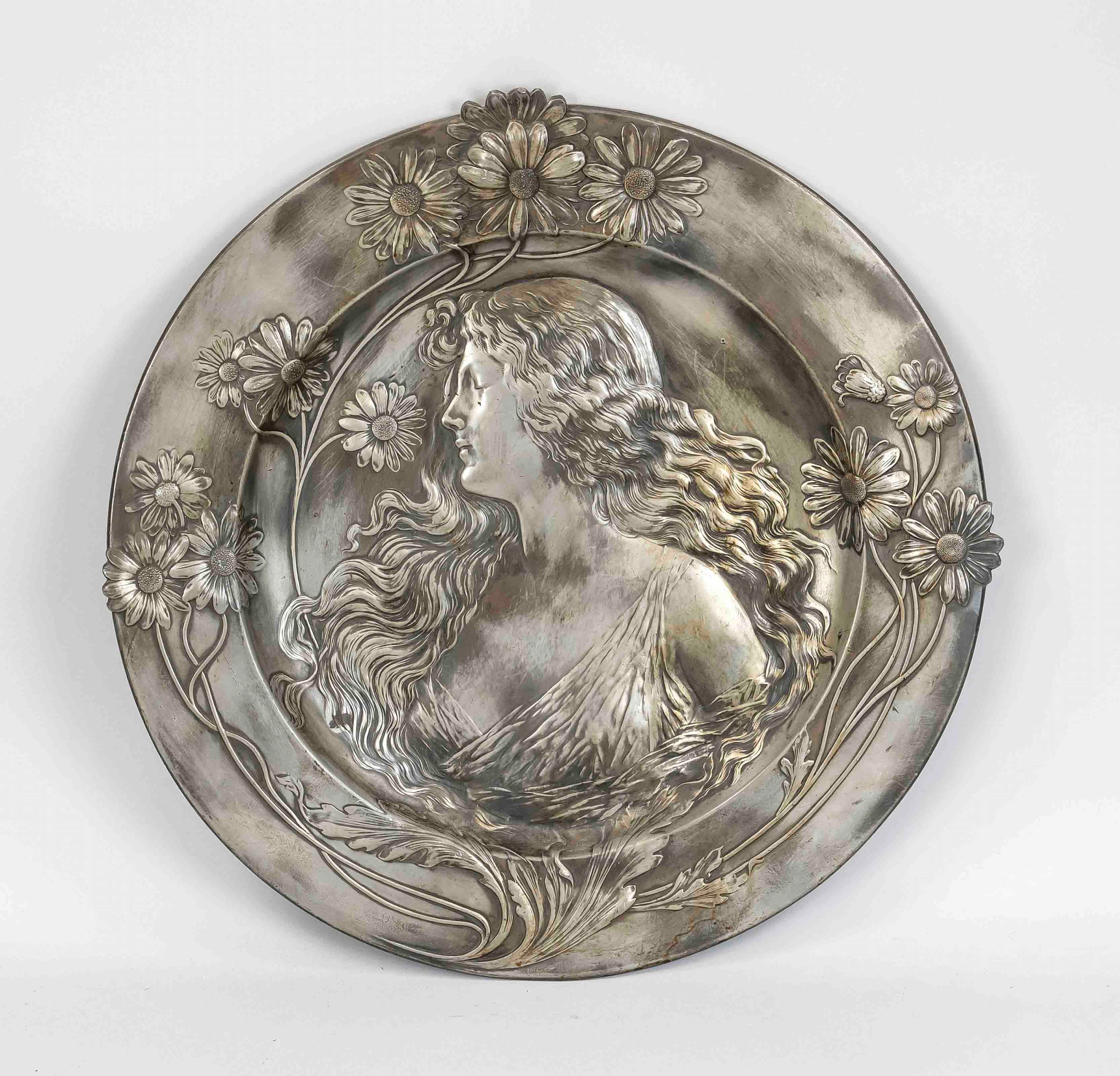 Großer Jugendstil-Wandteller, um 190