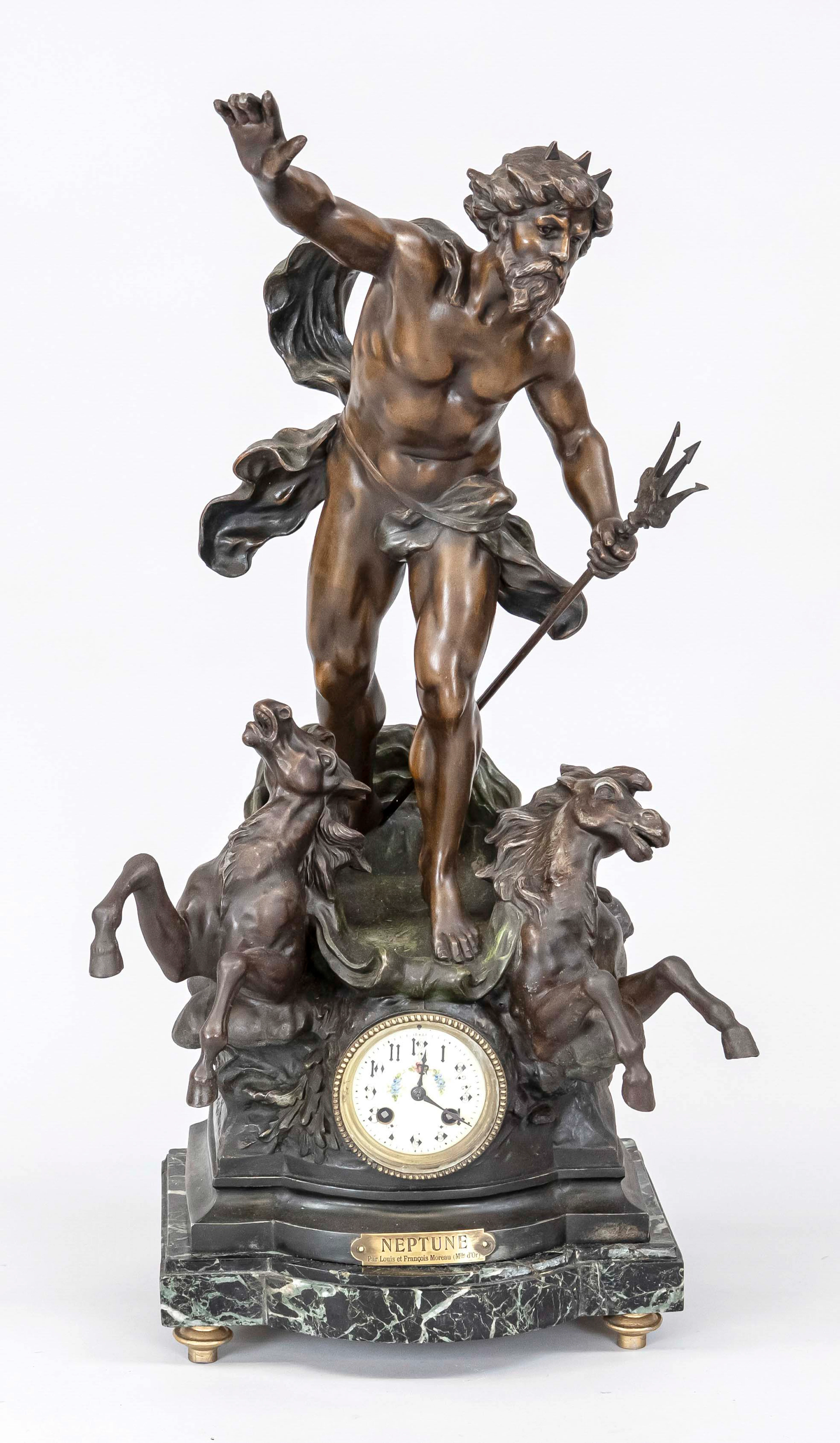 Sehr große Figurenpendule, Frankre