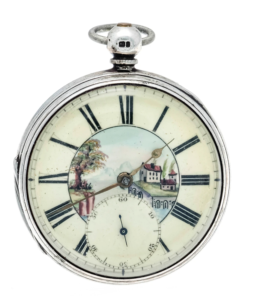 Herrentaschenuhr Silber, um 1820