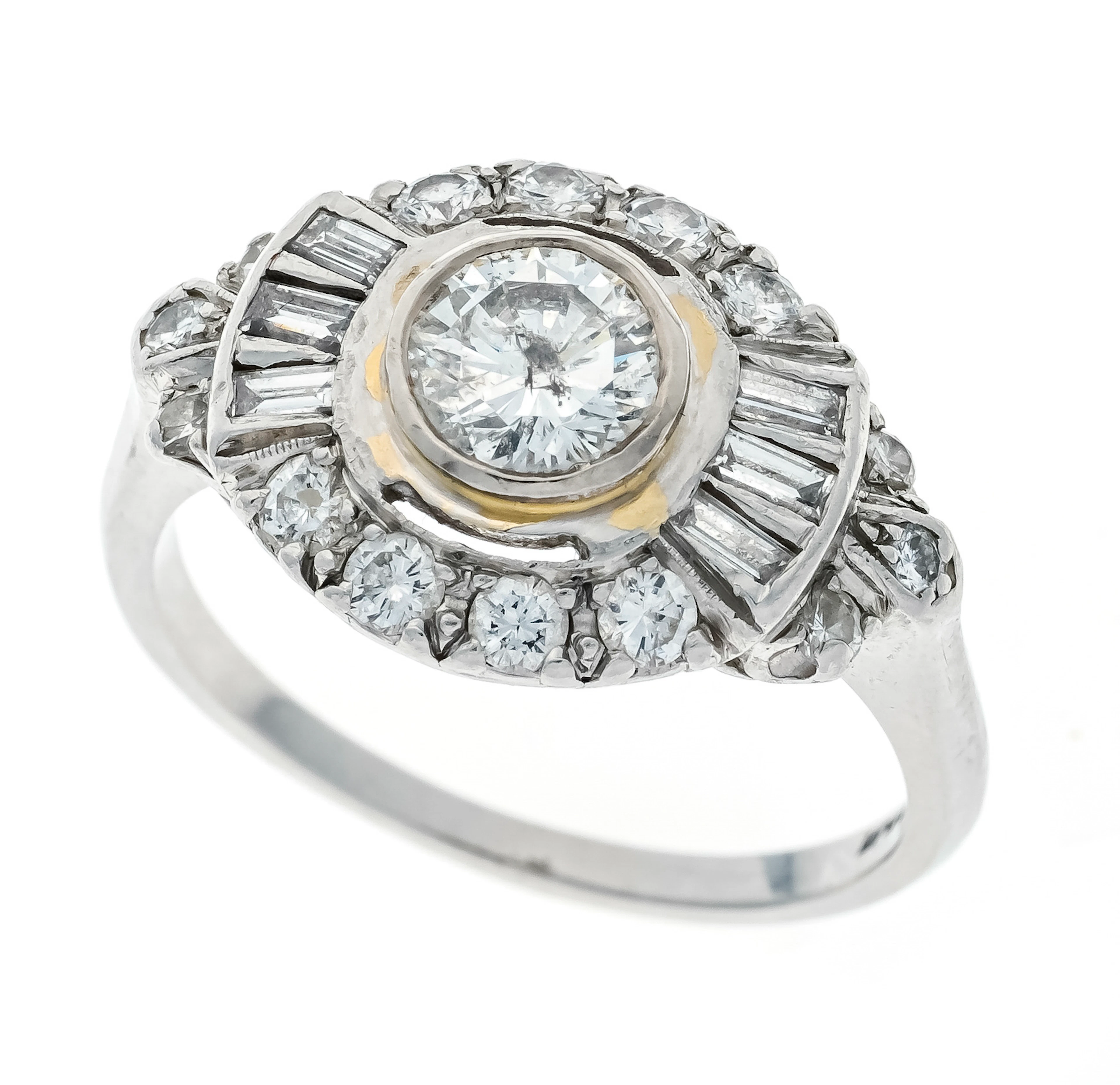 Brillant-Ring Platin / Iridium, b