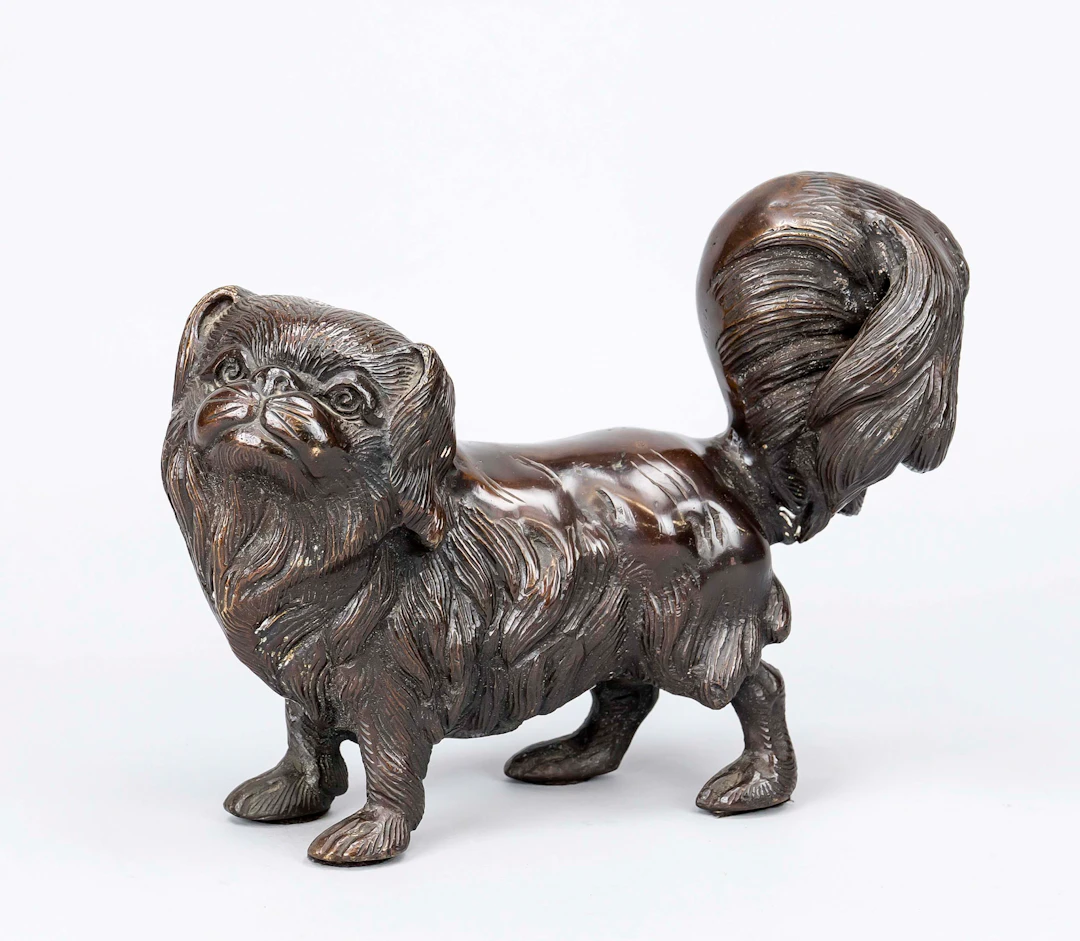 Fo-Hund, China, 20. Jh., Bronze