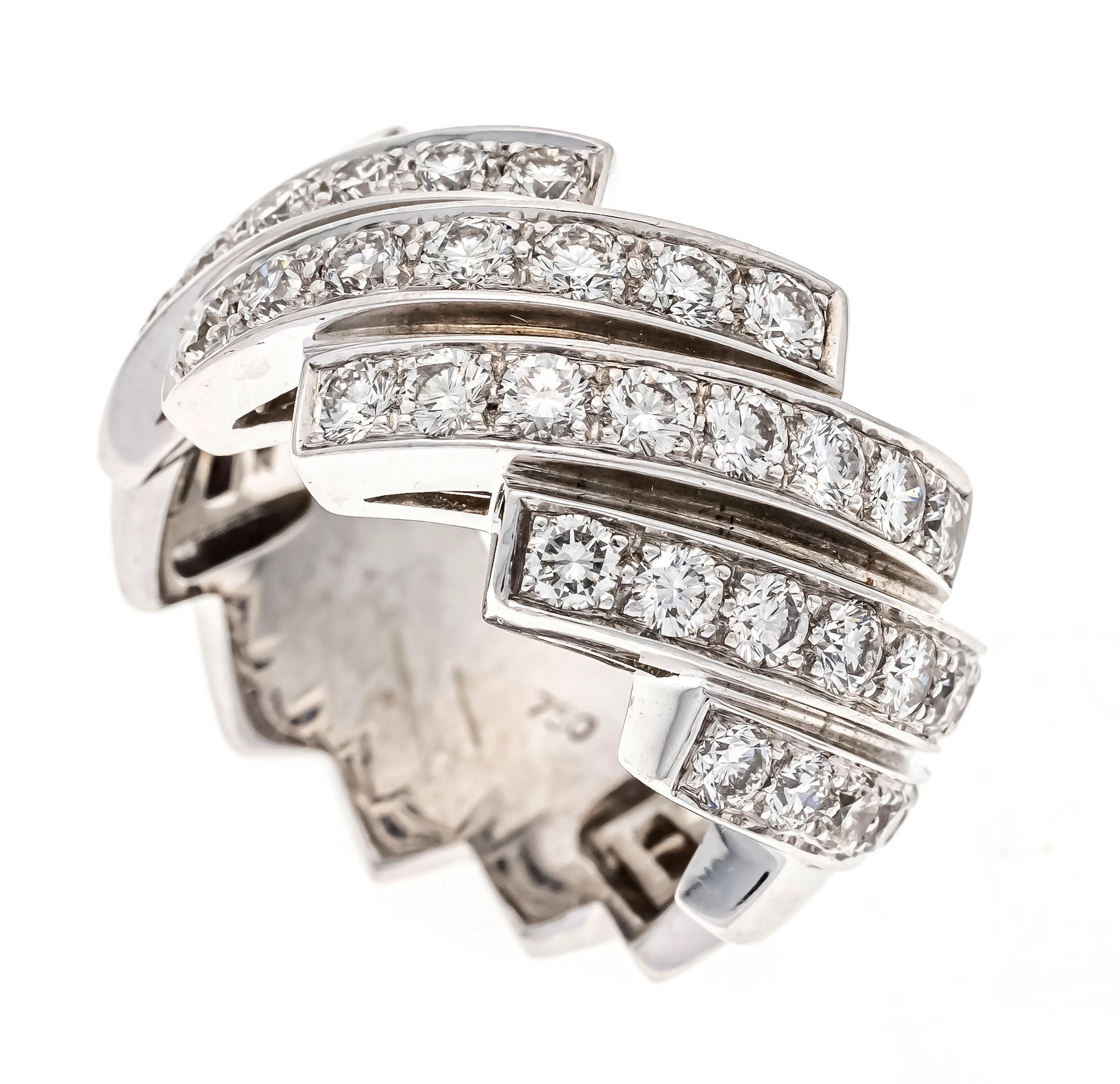 Brillant-Ring WG 750/000 mit 36 B