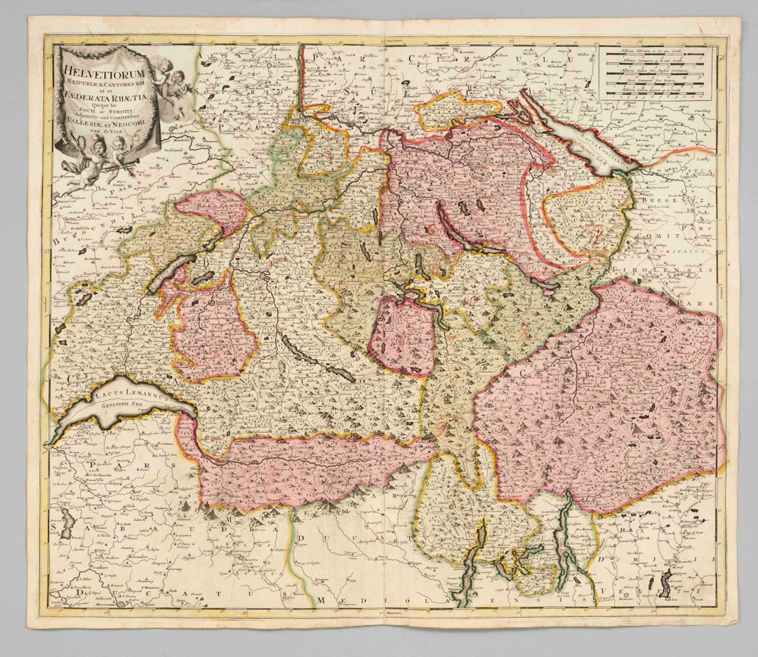 Historische Karte der Schweiz --