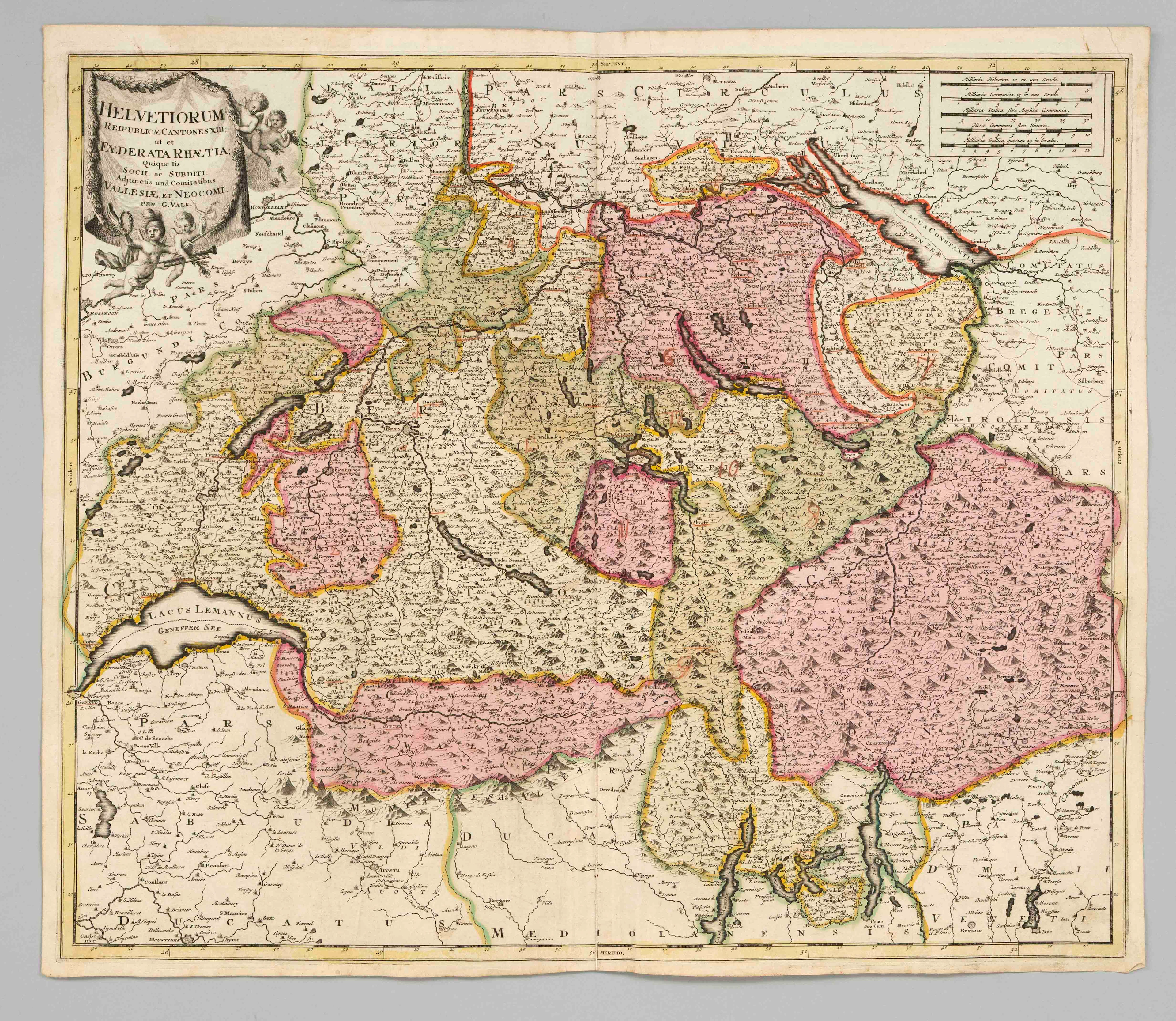 Historische Karte der Schweiz --