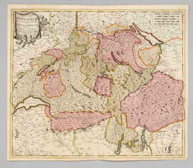 Historische Karte der Schweiz --