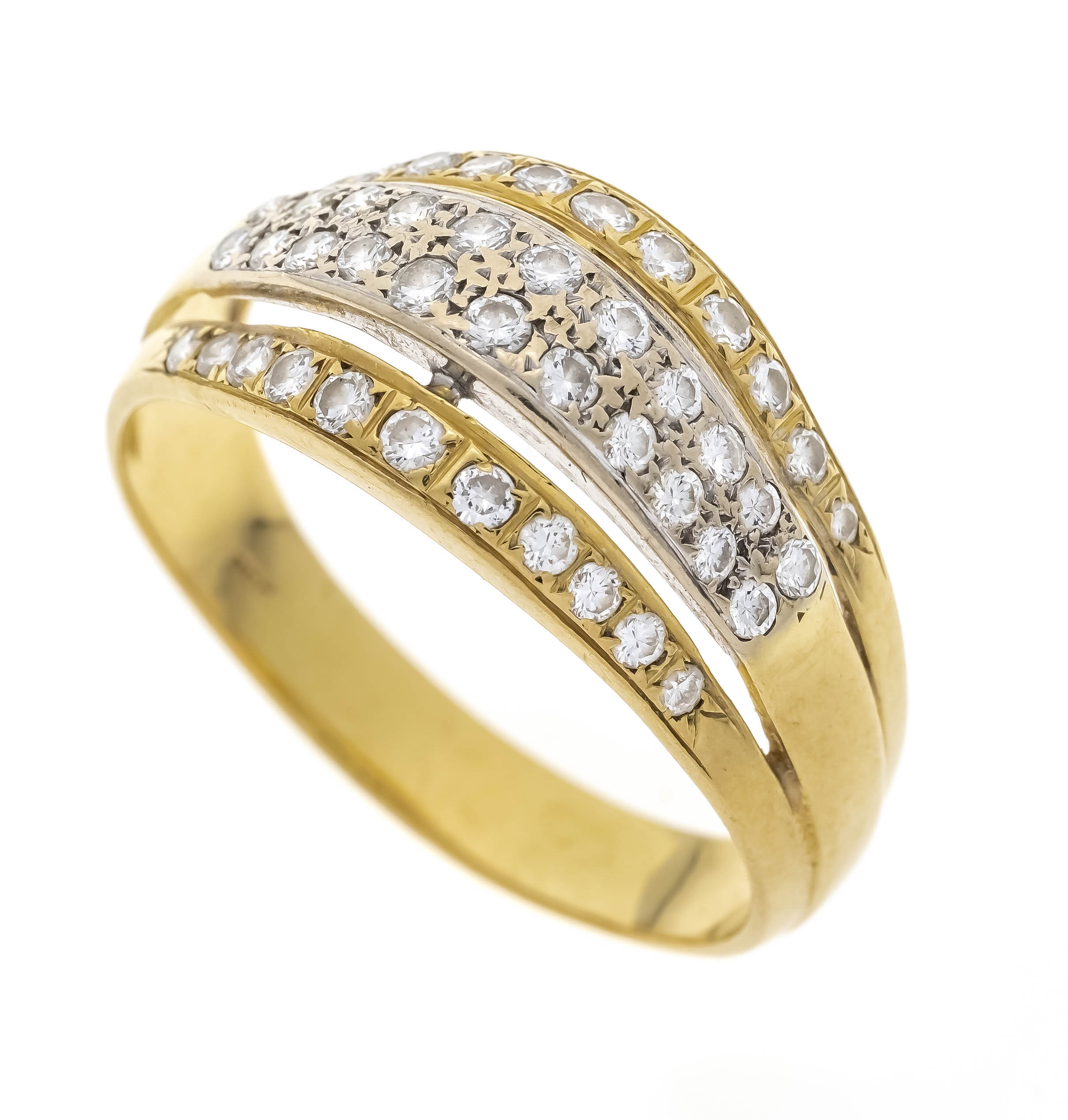 Brillant-Ring GG/WG 750/000 mit 4