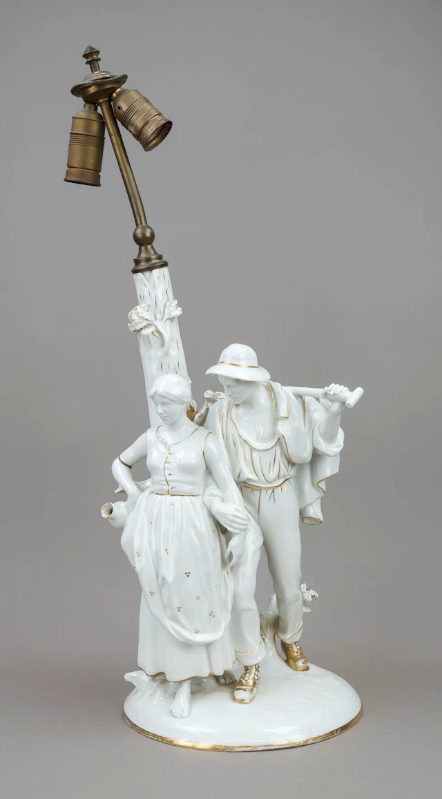 Große Figuren-Lampe, Fraureuth, K