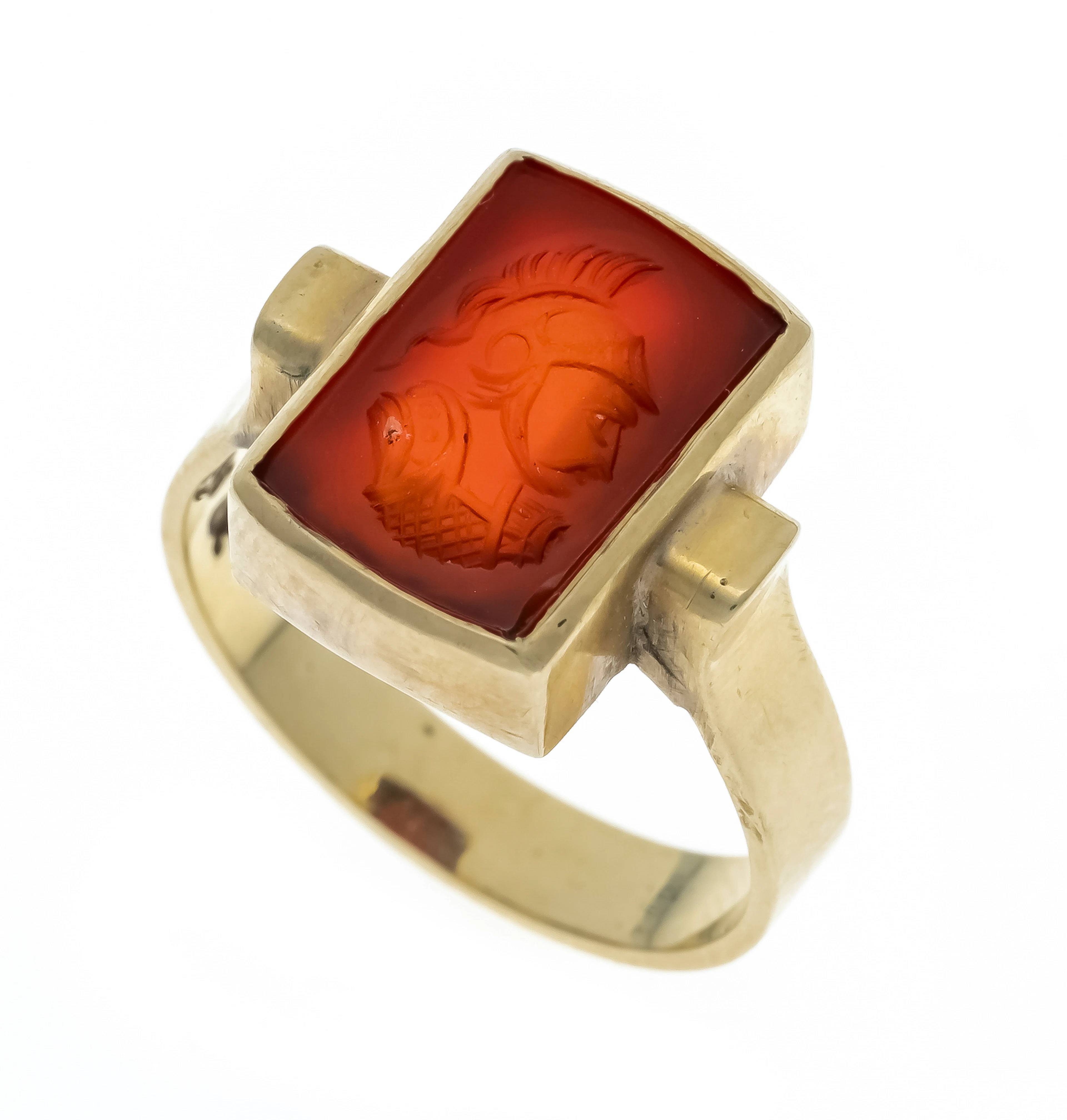 Karneol-Ring GG 585/000 mit einem