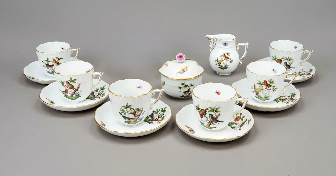 Kaffeeset für 6 Personen, Herend
