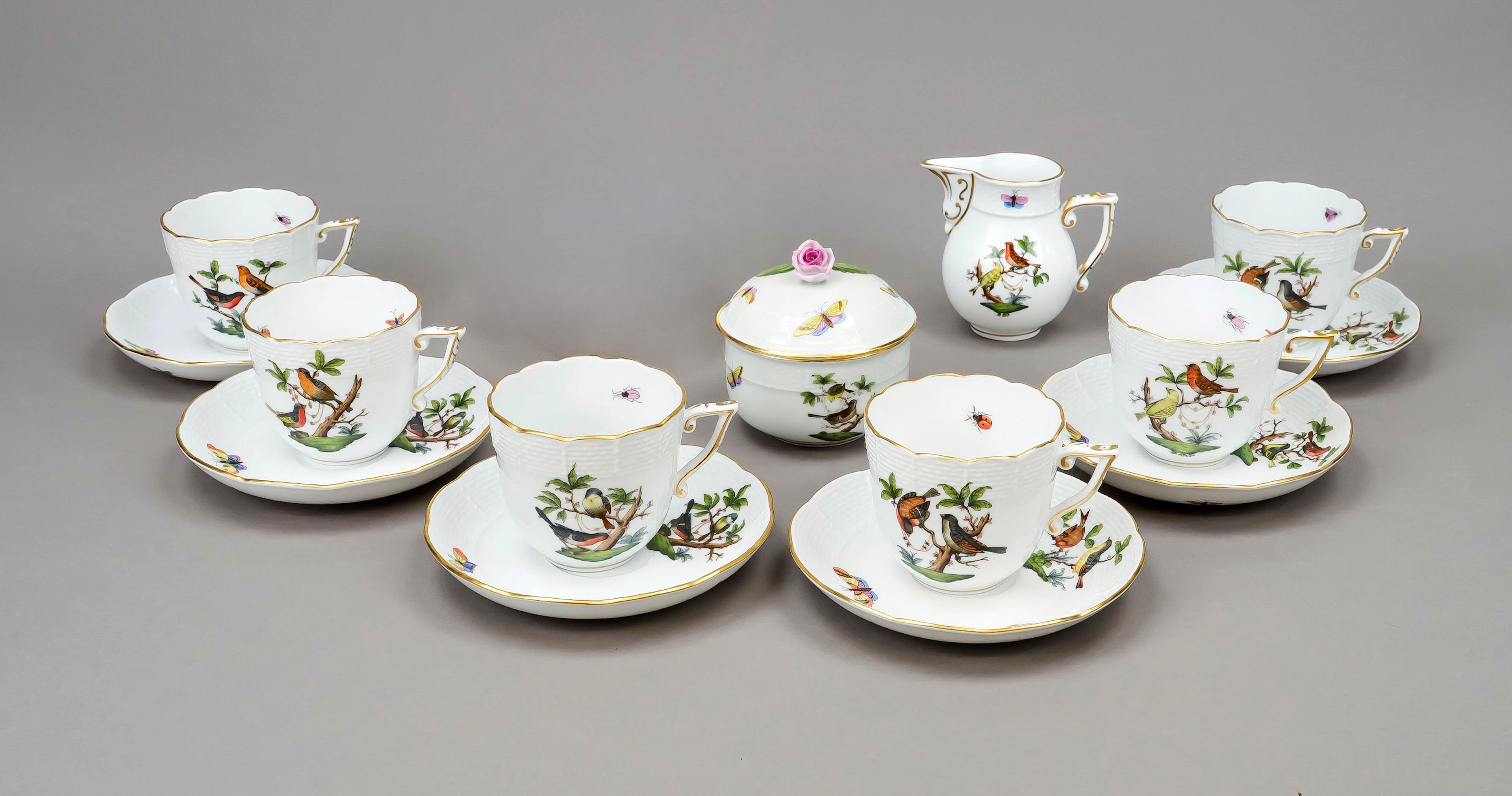 Kaffeeset für 6 Personen, Herend