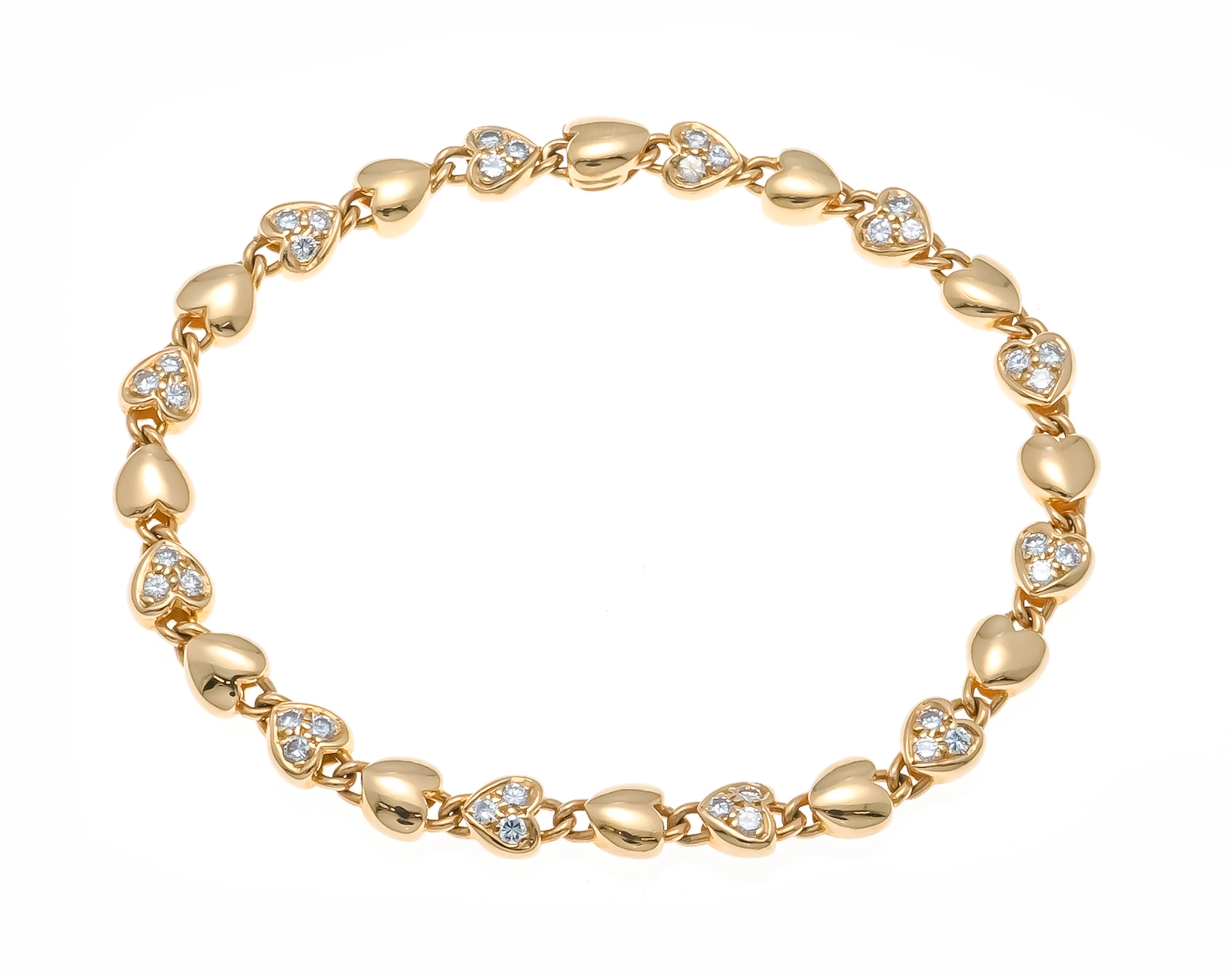 Cartier Herz-Armband GG 750/000 m
