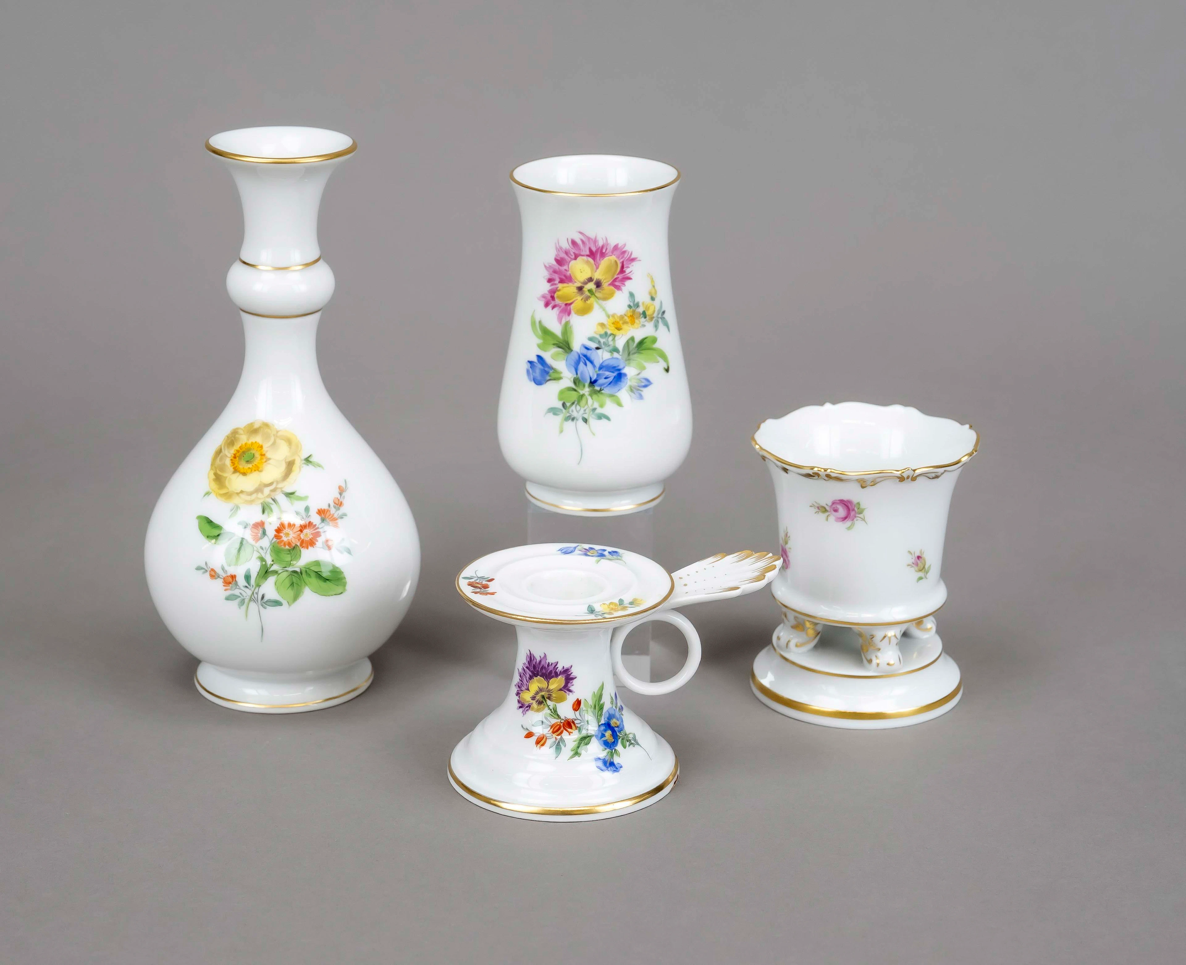 4 Teile Meissen, Ende 20. Jh., 1.