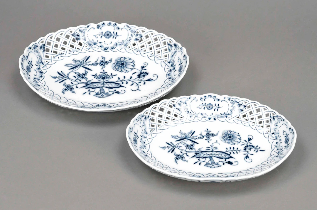 Zwei Durchbruchschalen, Meissen