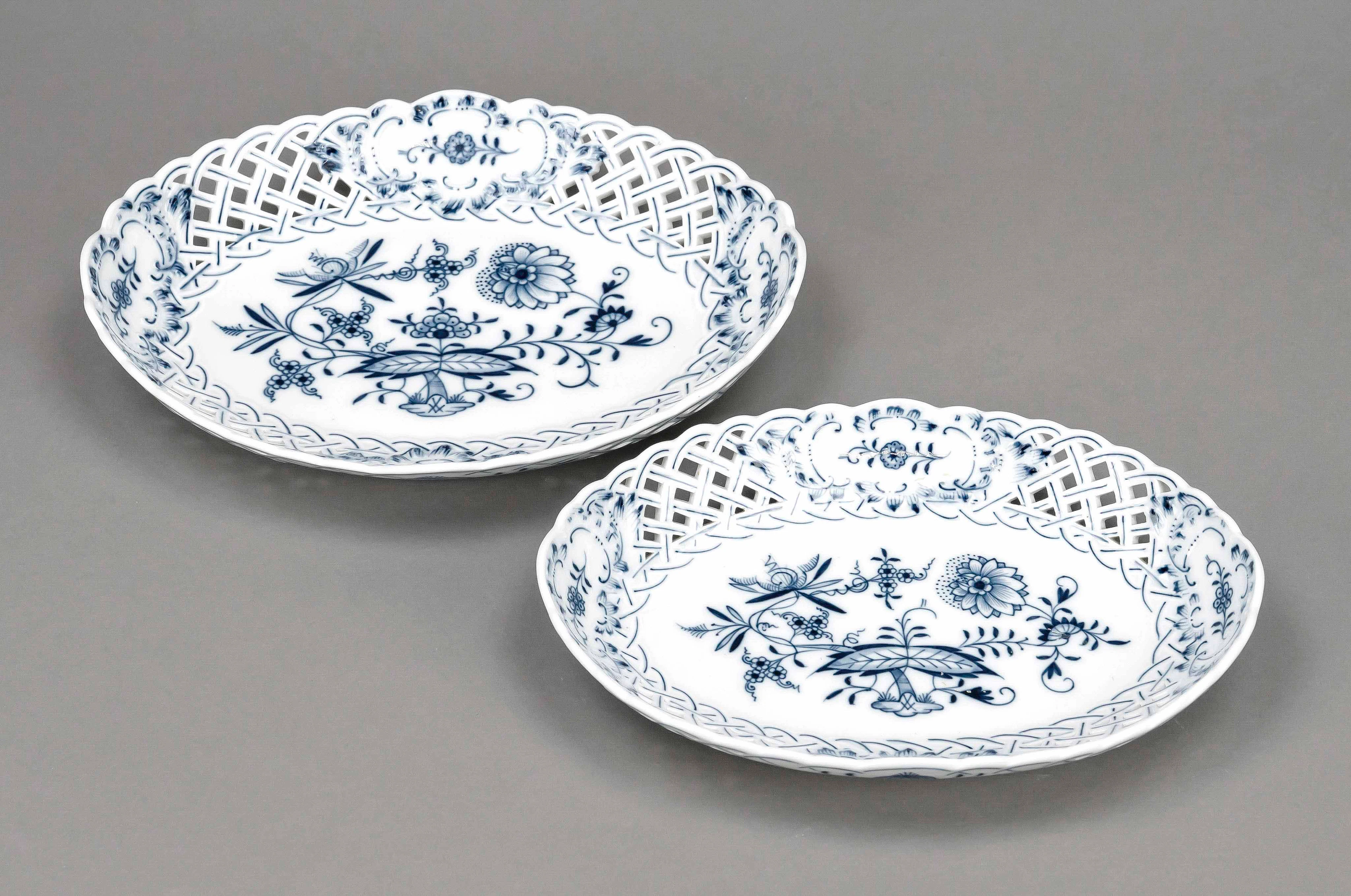 Zwei Durchbruchschalen, Meissen