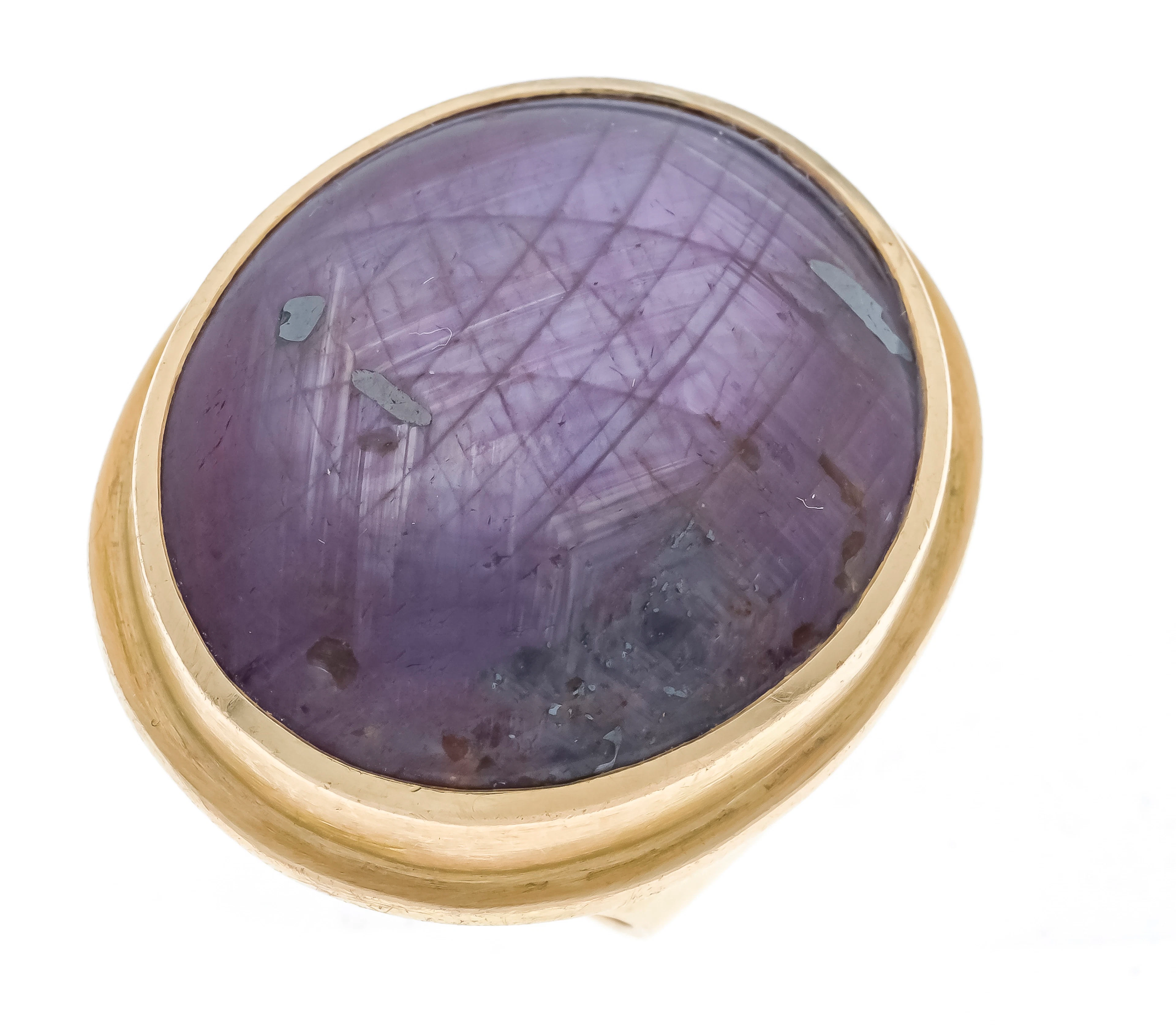 Massiver Sternsaphir-Ring GG 750/