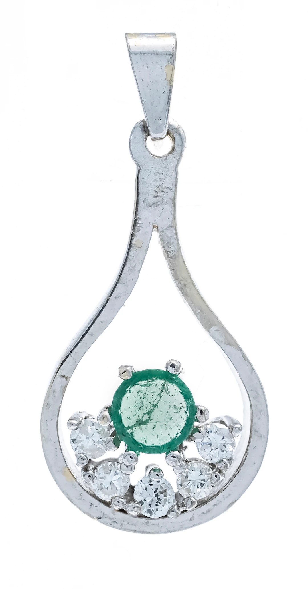 Smaragd-Diamant-Ring Smaragd-Bril