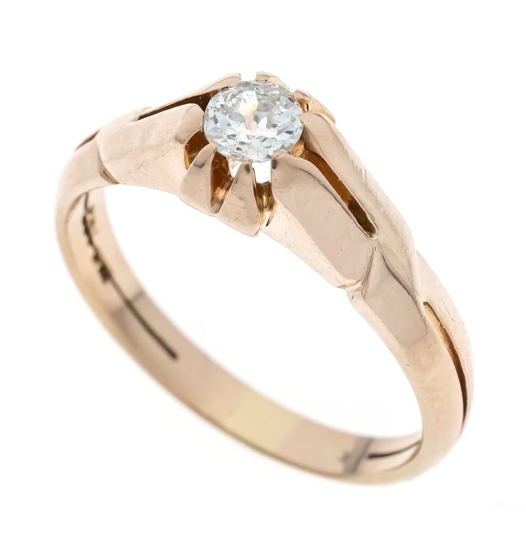 Solitär Altschliff-Diamant-Ring R