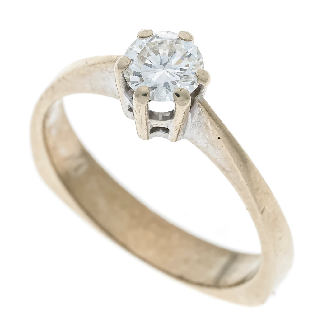 Solitär Brillant-Ring WG 750/000