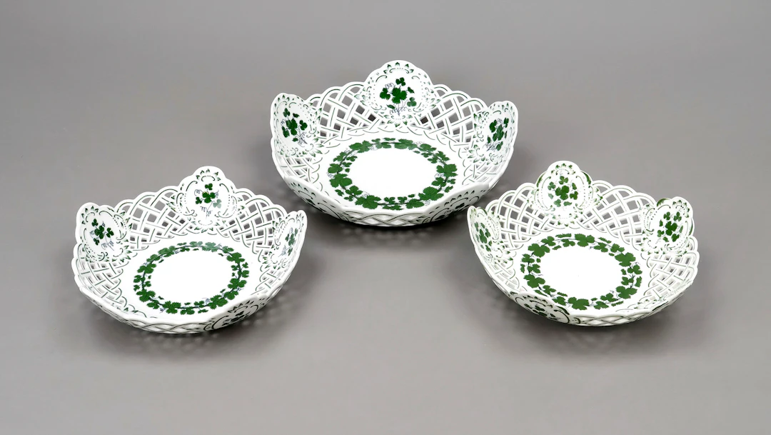 3 Durchbruchschalen, Meissen, Mar