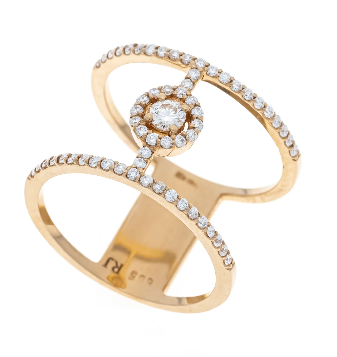 Filigraner Design-Brillant-Ring G