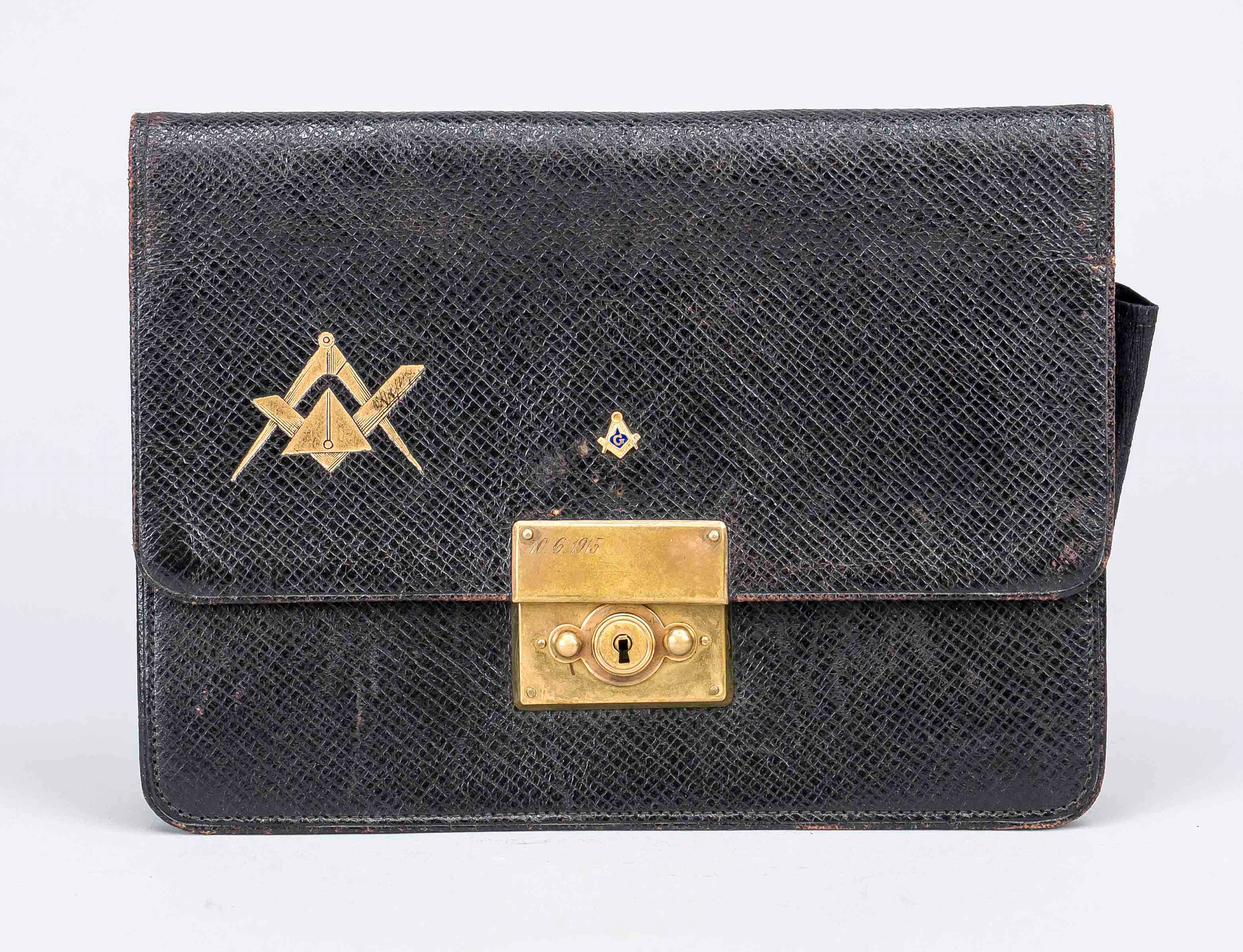 Brieftasche mit Freimaurer-Symbol