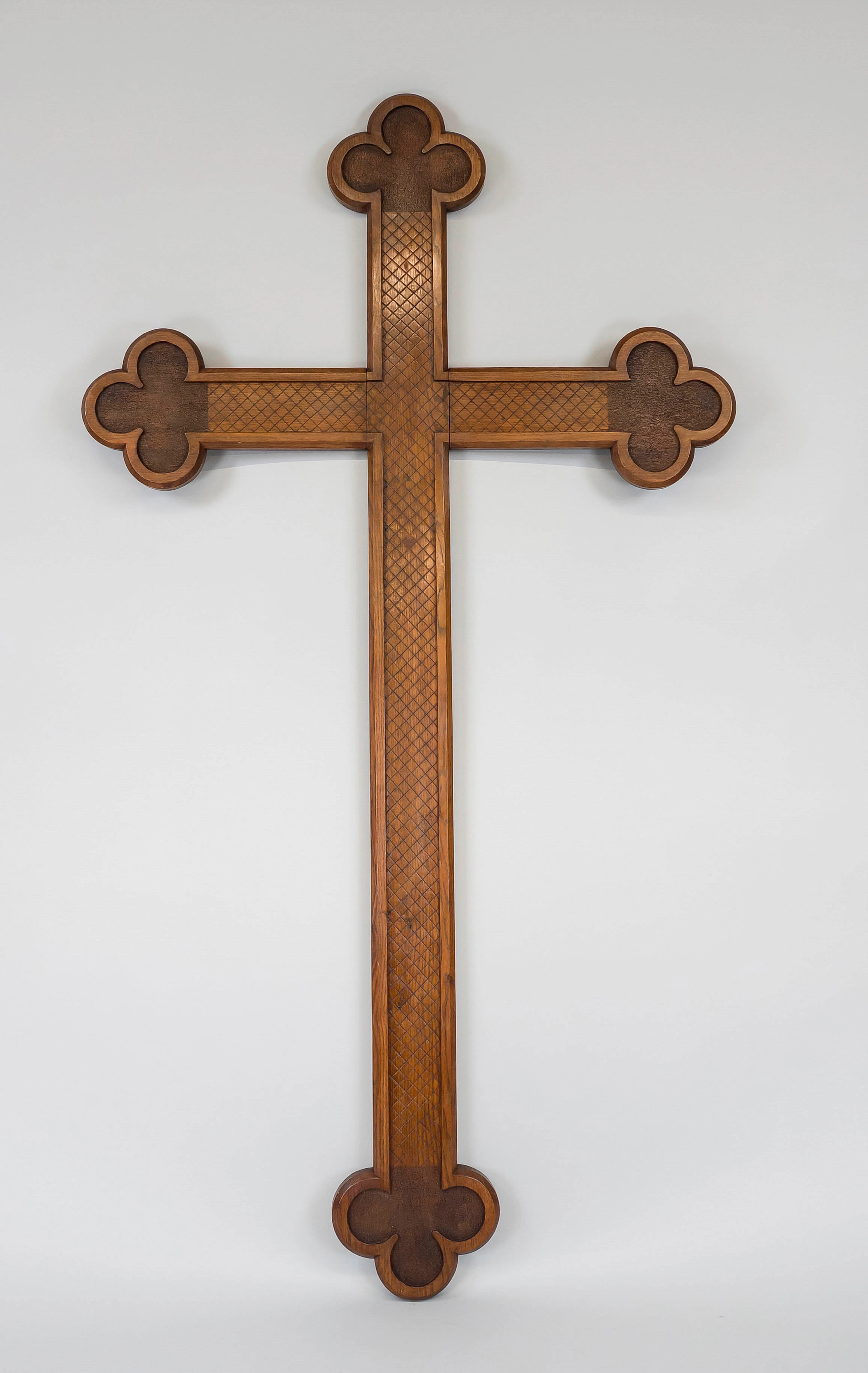Großes Kreuz, 19./20. Jh., Eiche.