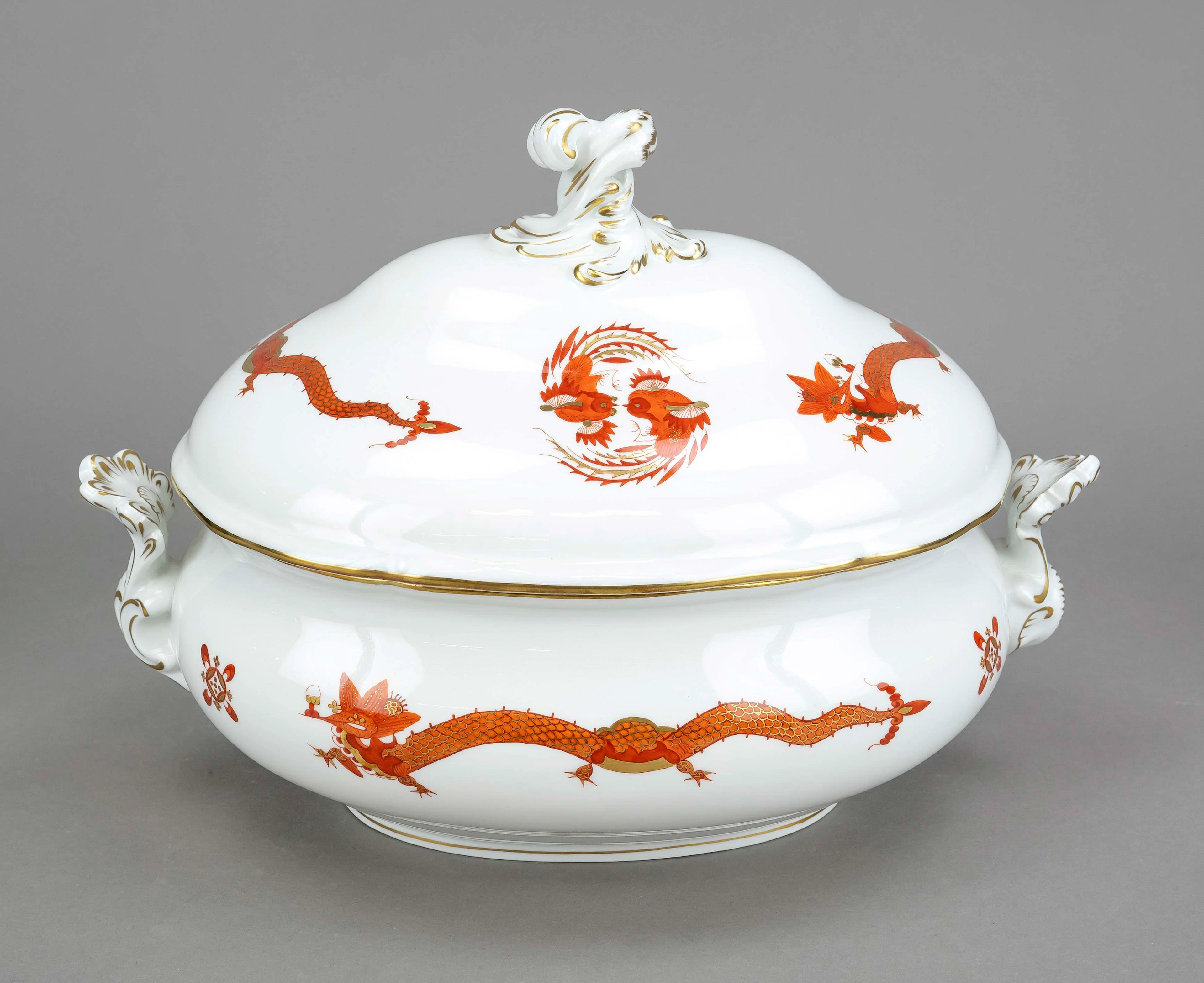 Große ovale Deckelterrine, Meissen