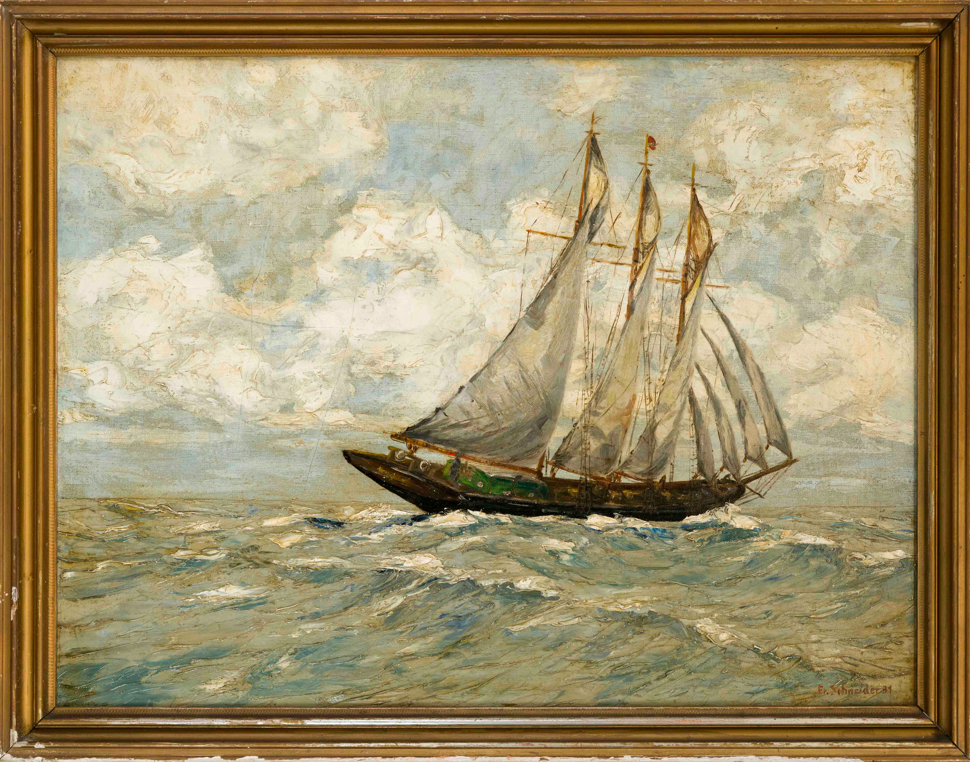 Fr. Schneider, Marinemaler um 193