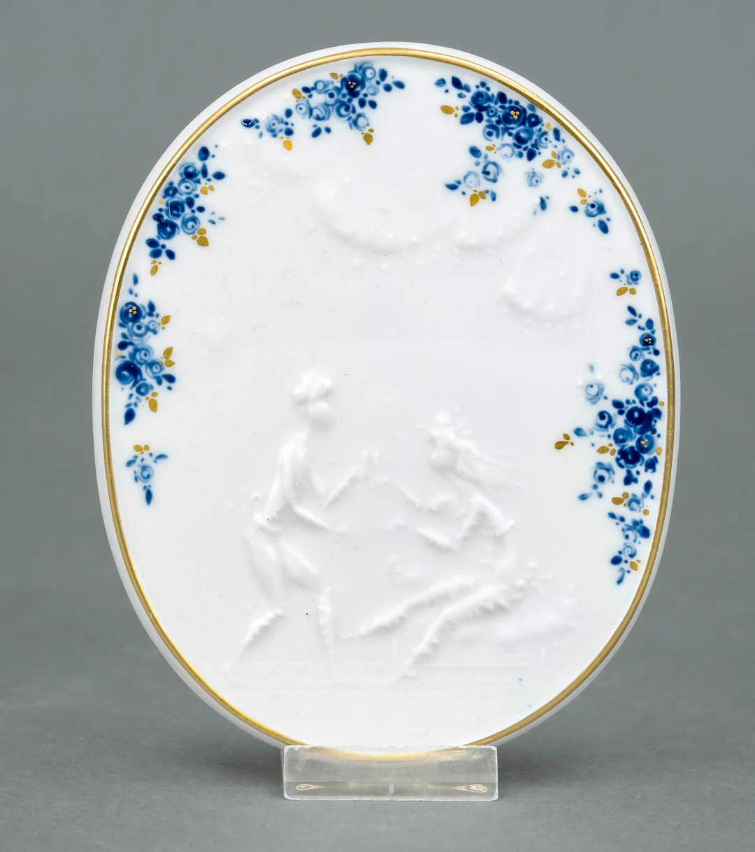 Ovale Wandplakette, Meissen, nach