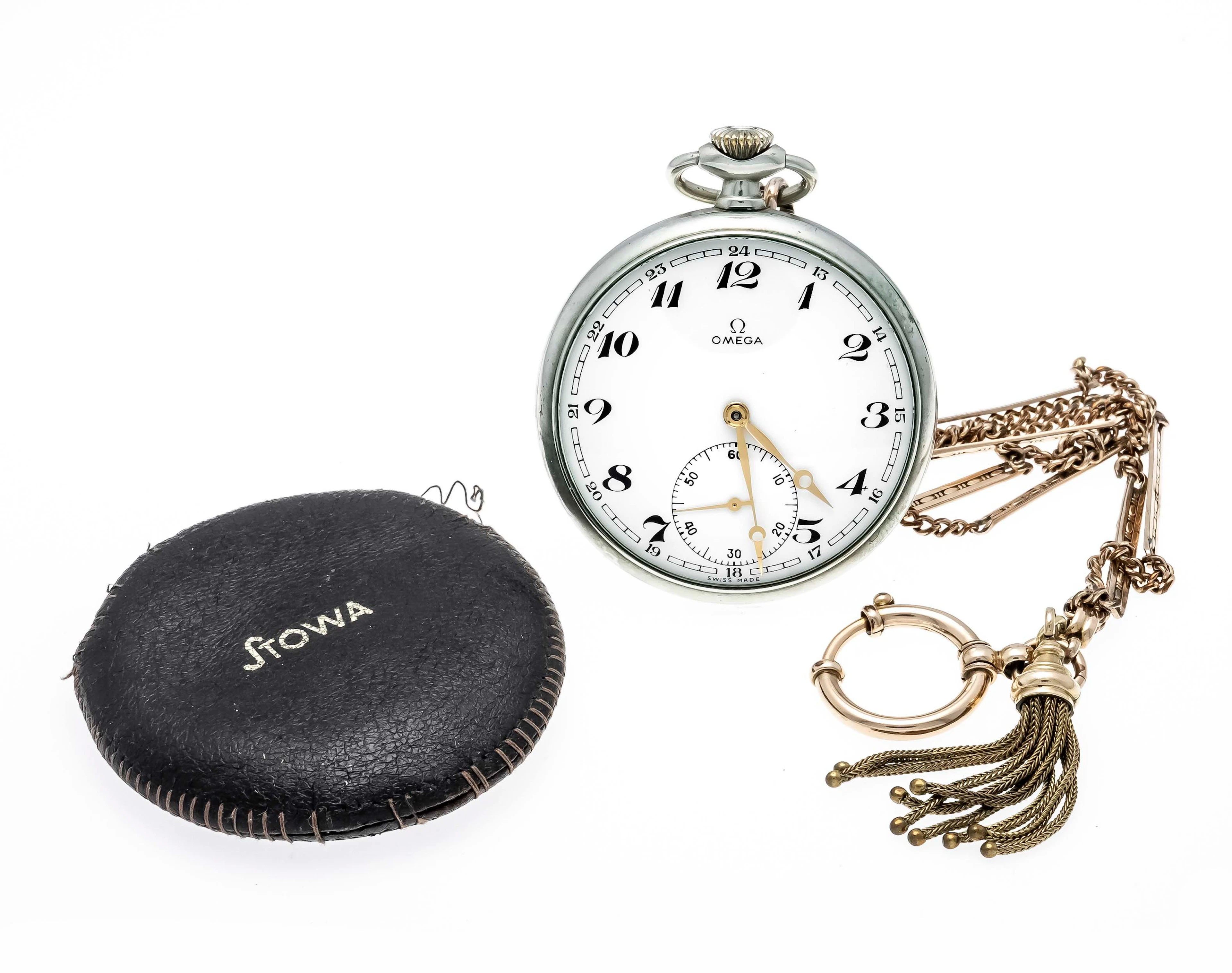Omega Herrentaschenuhr offen, Ref