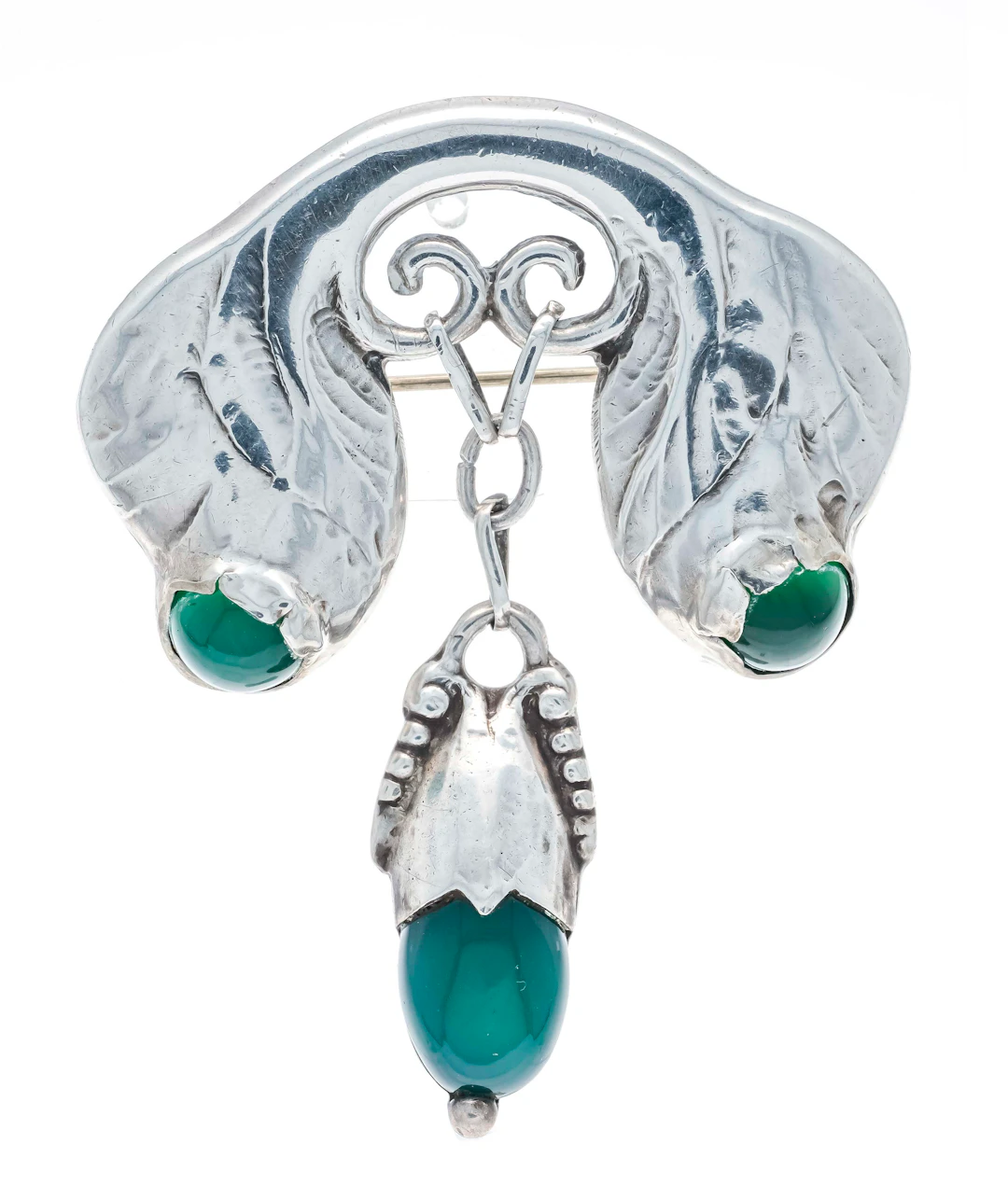 Jugendstil-Brosche S. Jacobson Si