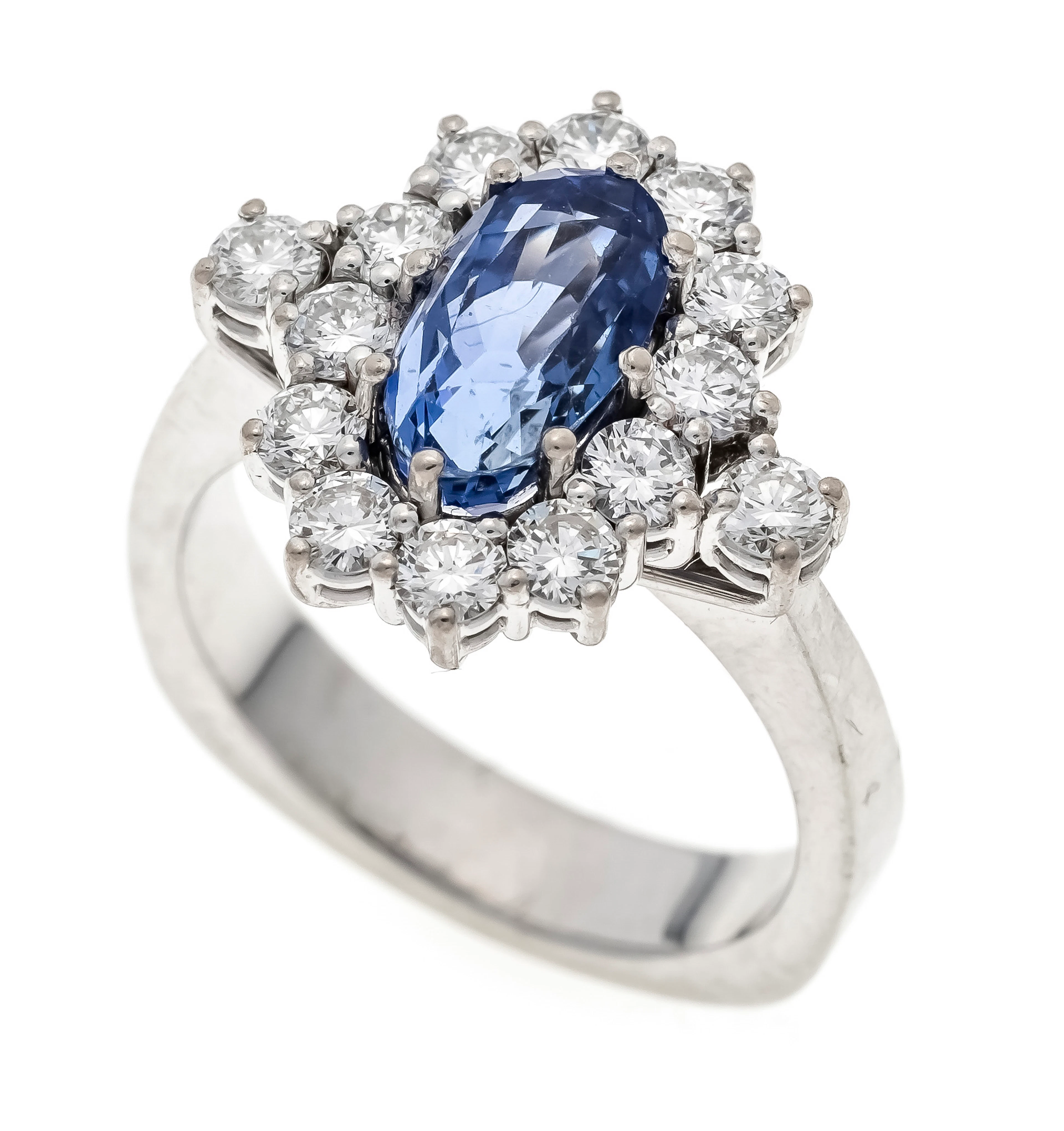 Saphir-Brillant-Ring WG 750/000 m