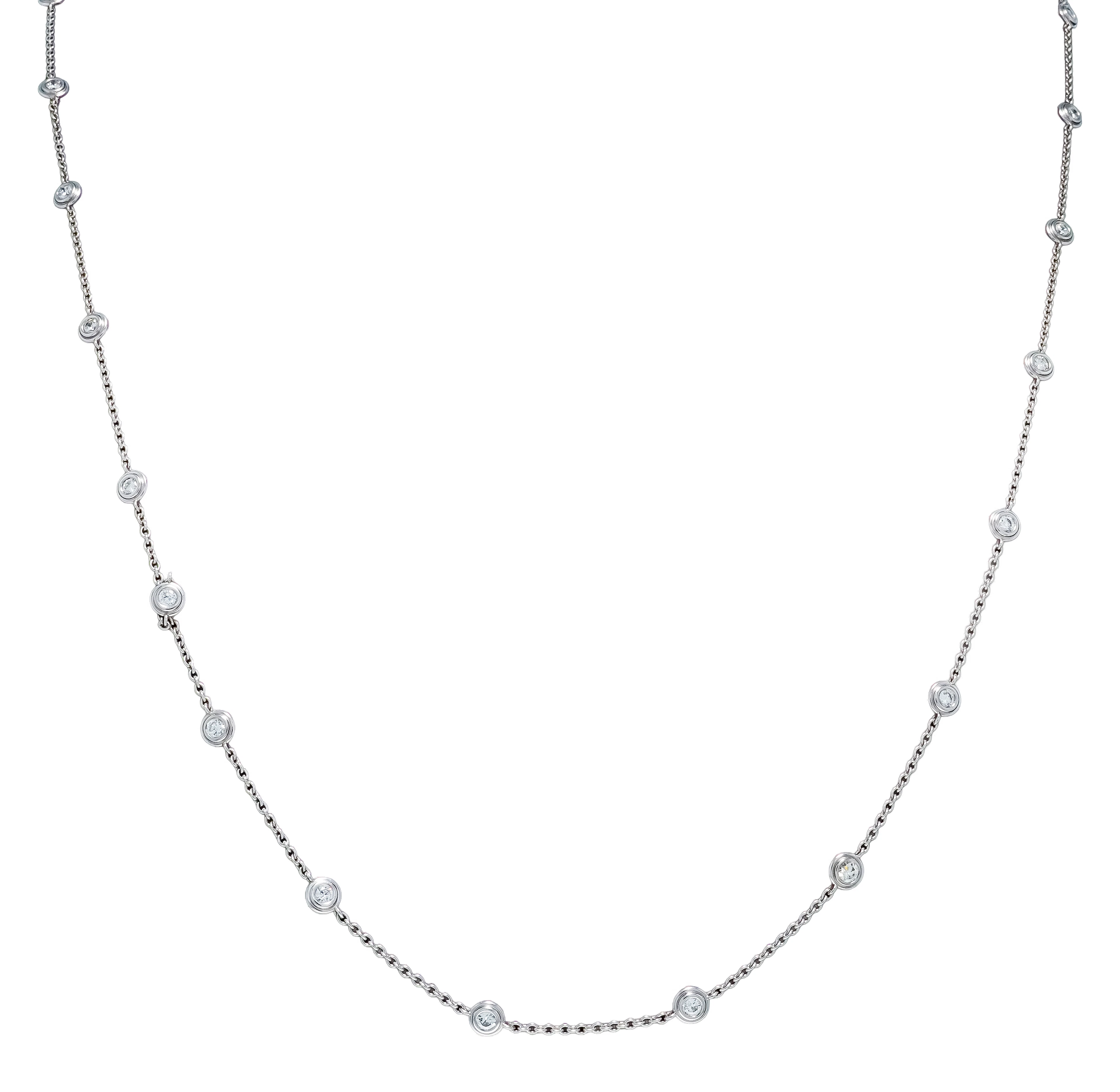 Brillant-Collier WG 750/000 mit 3