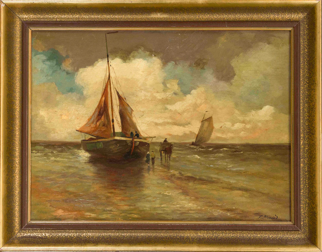 F. Schmidt, Maler um 1900, Fische