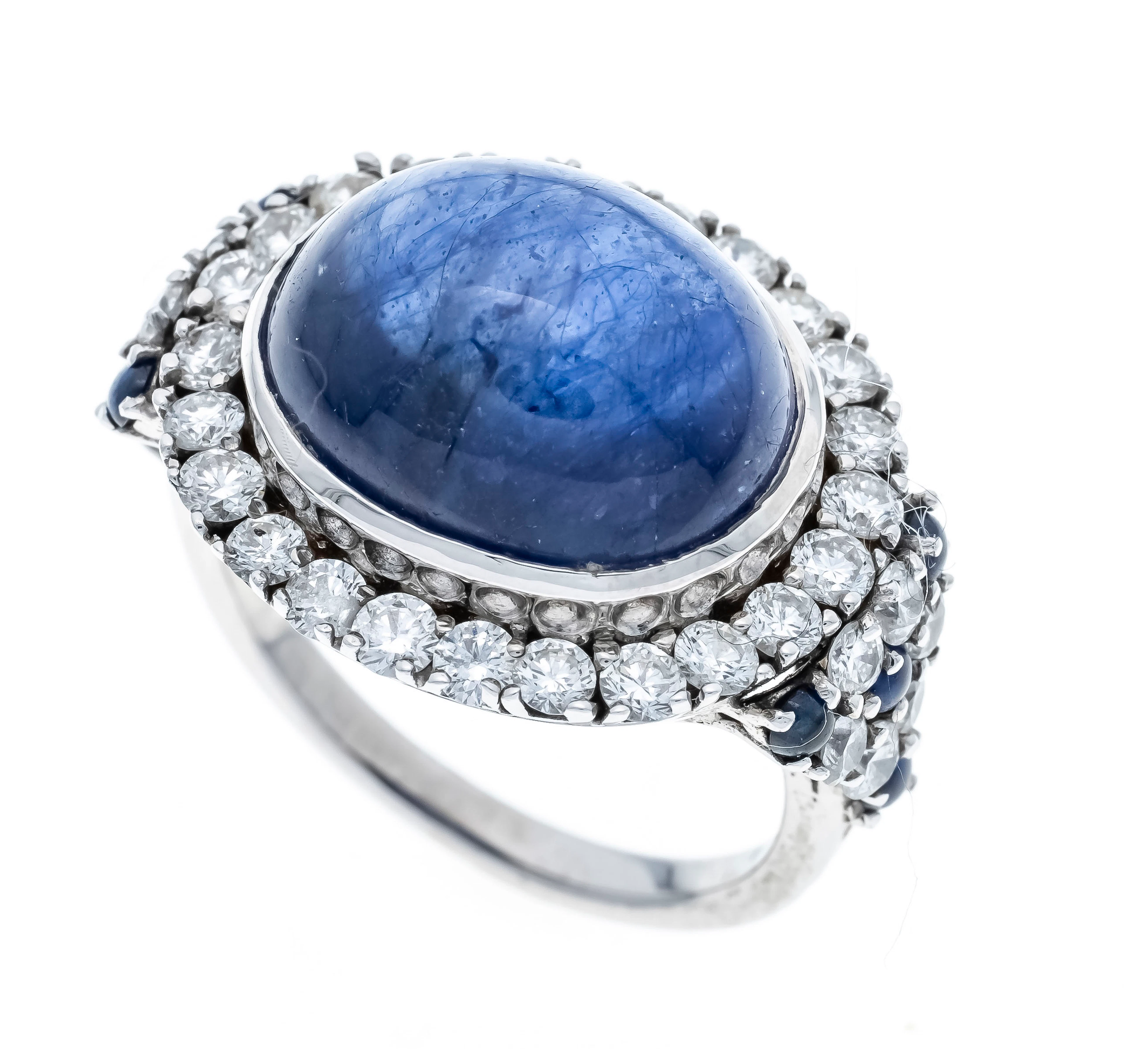 Saphir-Brillant-Ring WG 750/000 m
