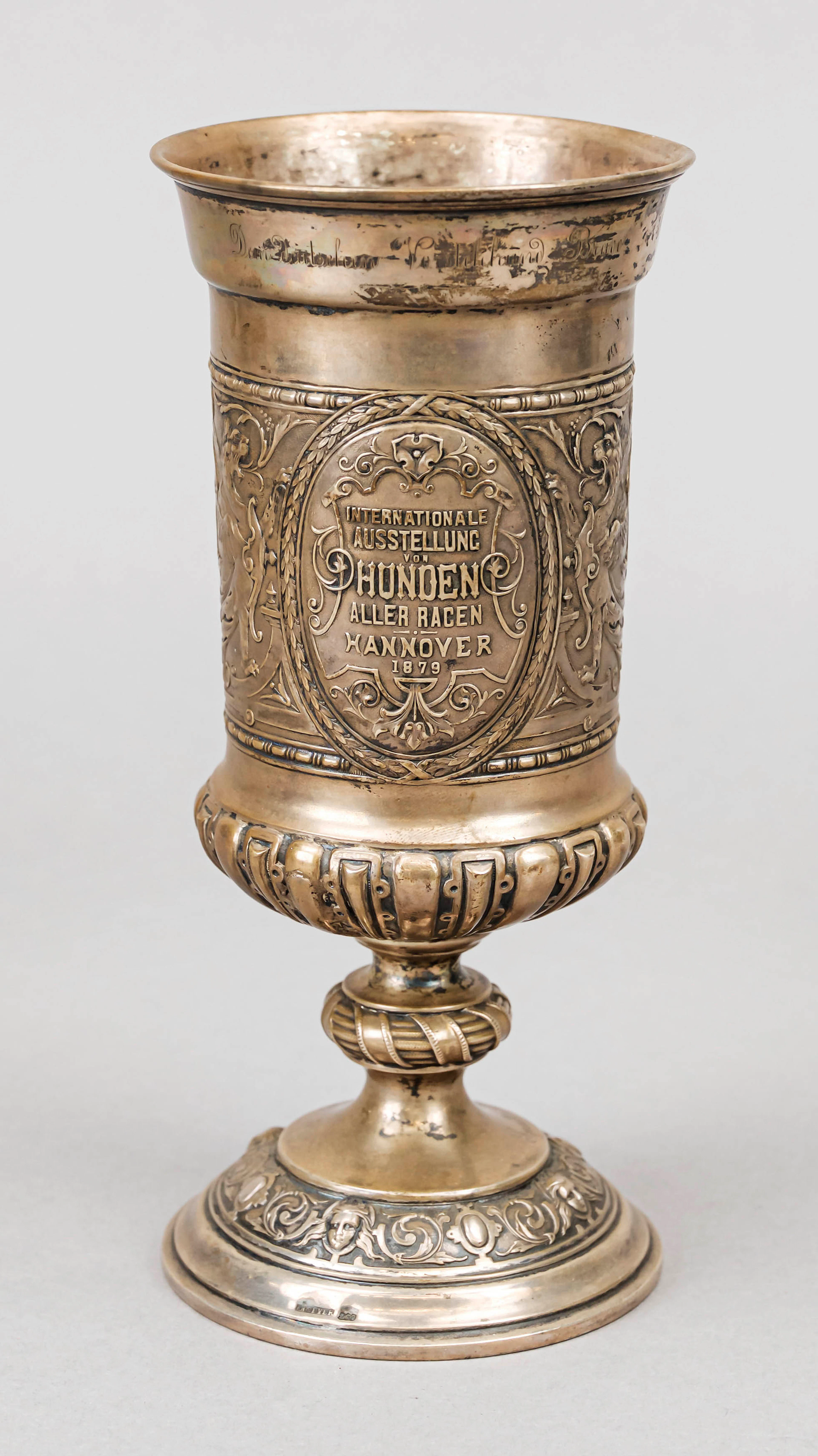 Pokal, Deutsch, um 1880, Juwelier